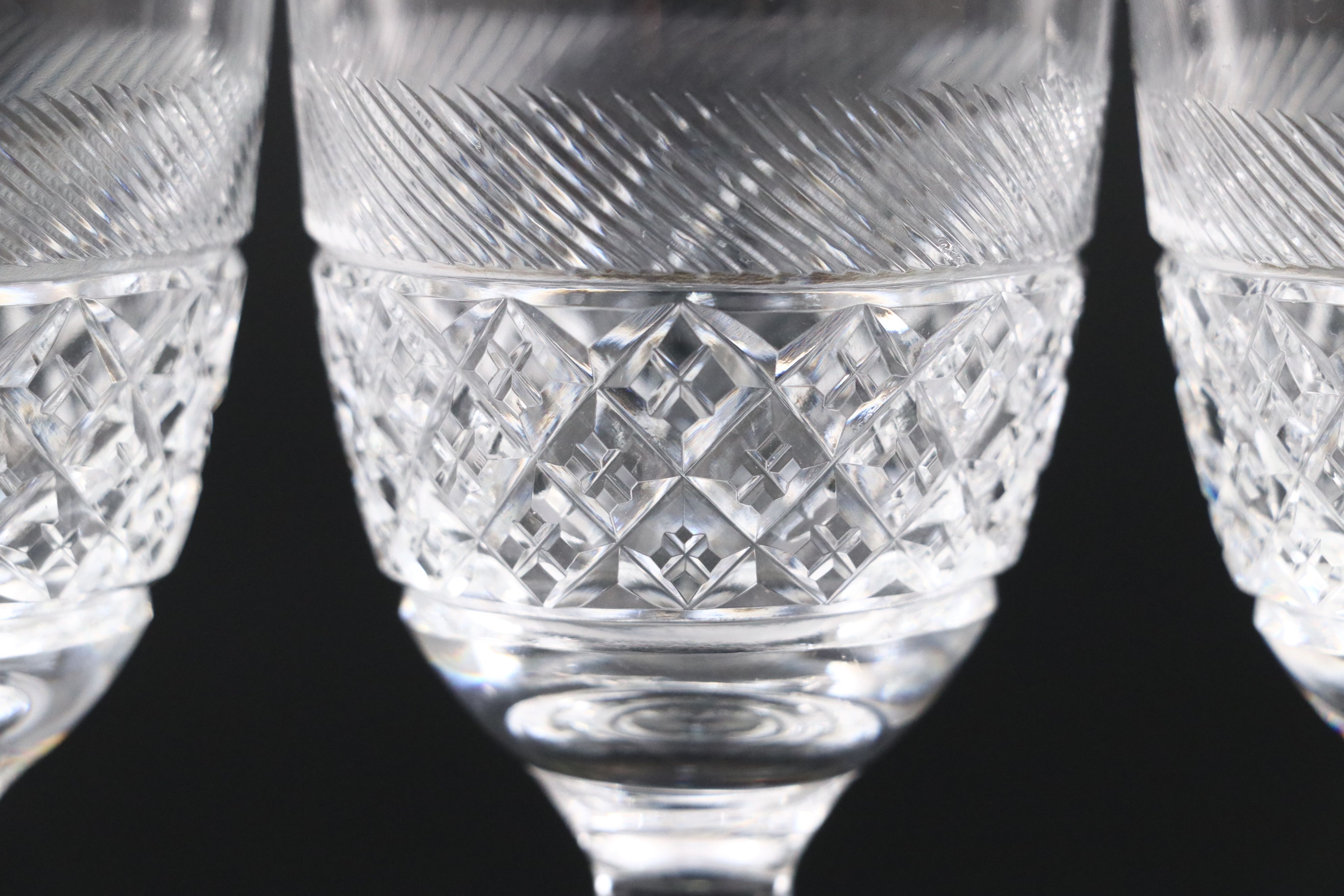 Webb English Crystal Cordial Glasses