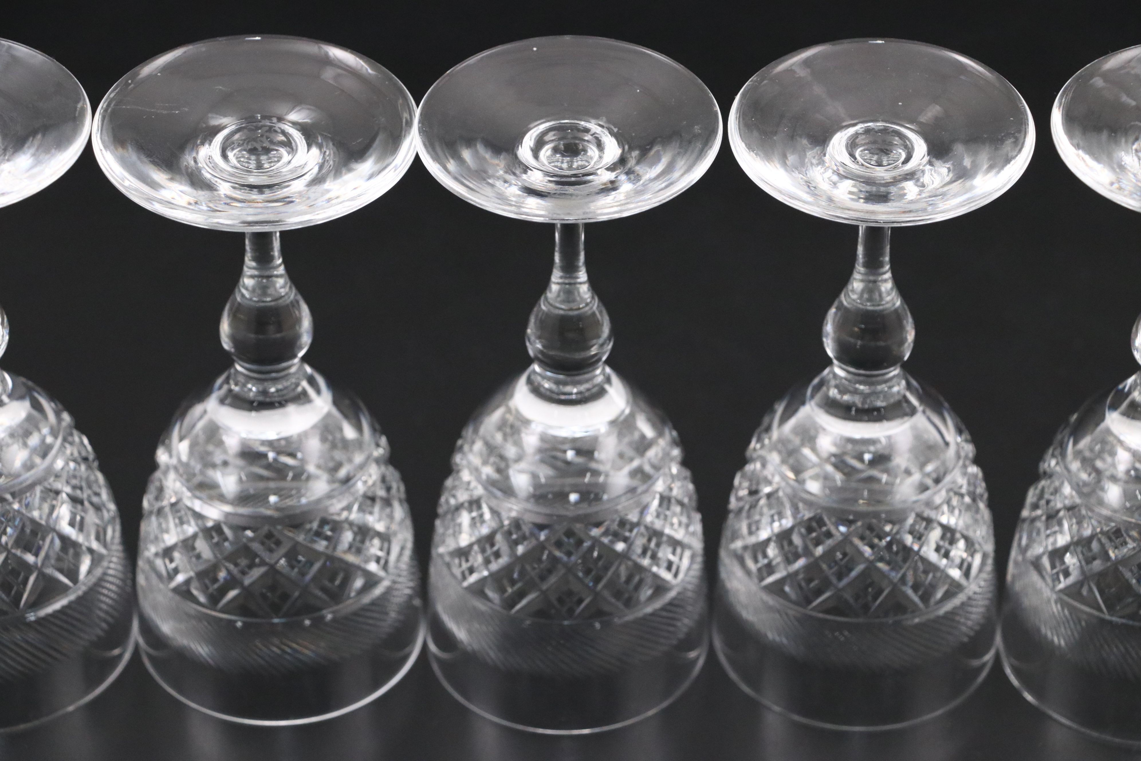 Webb English Crystal Cordial Glasses