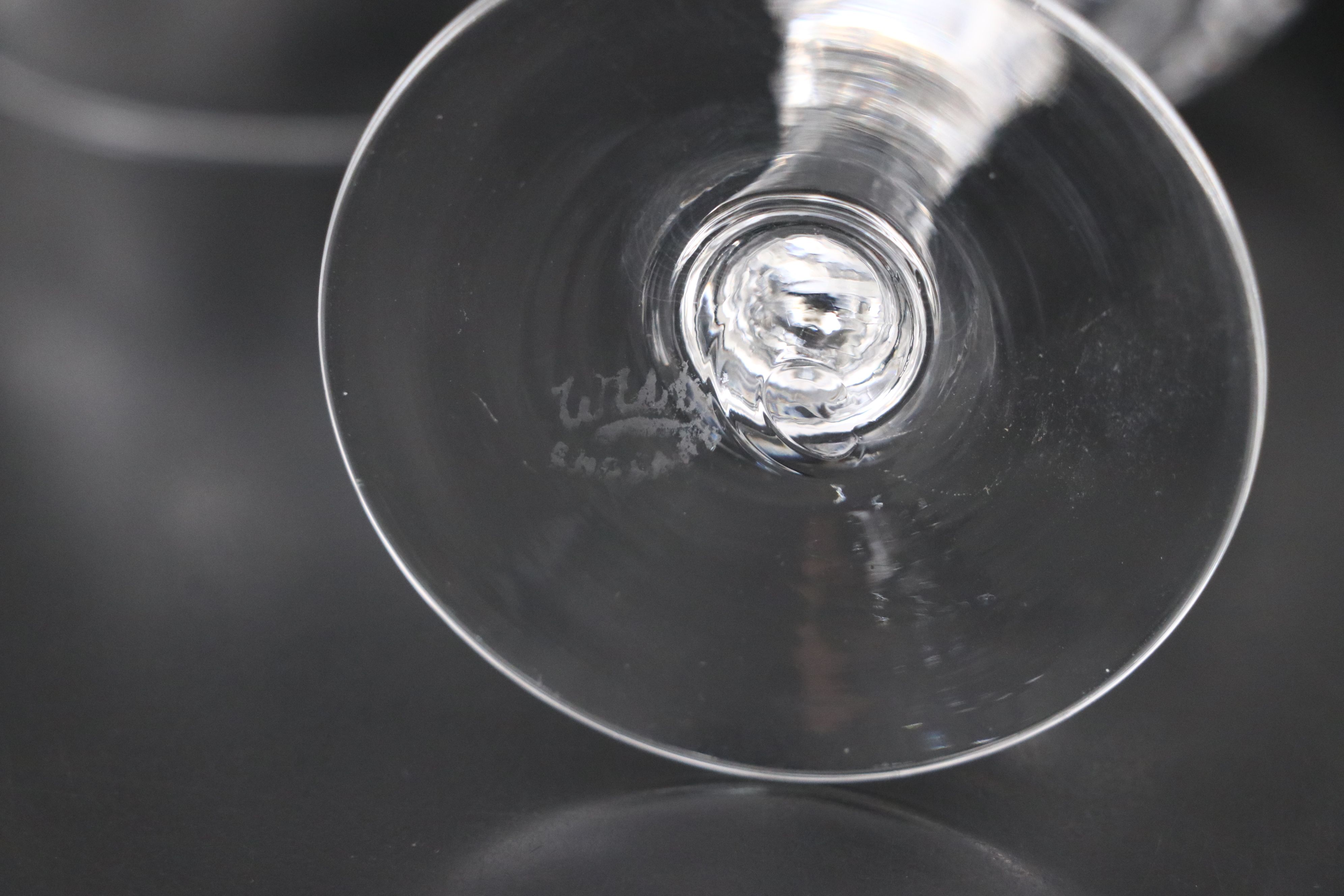 Webb English Crystal Cordial Glasses