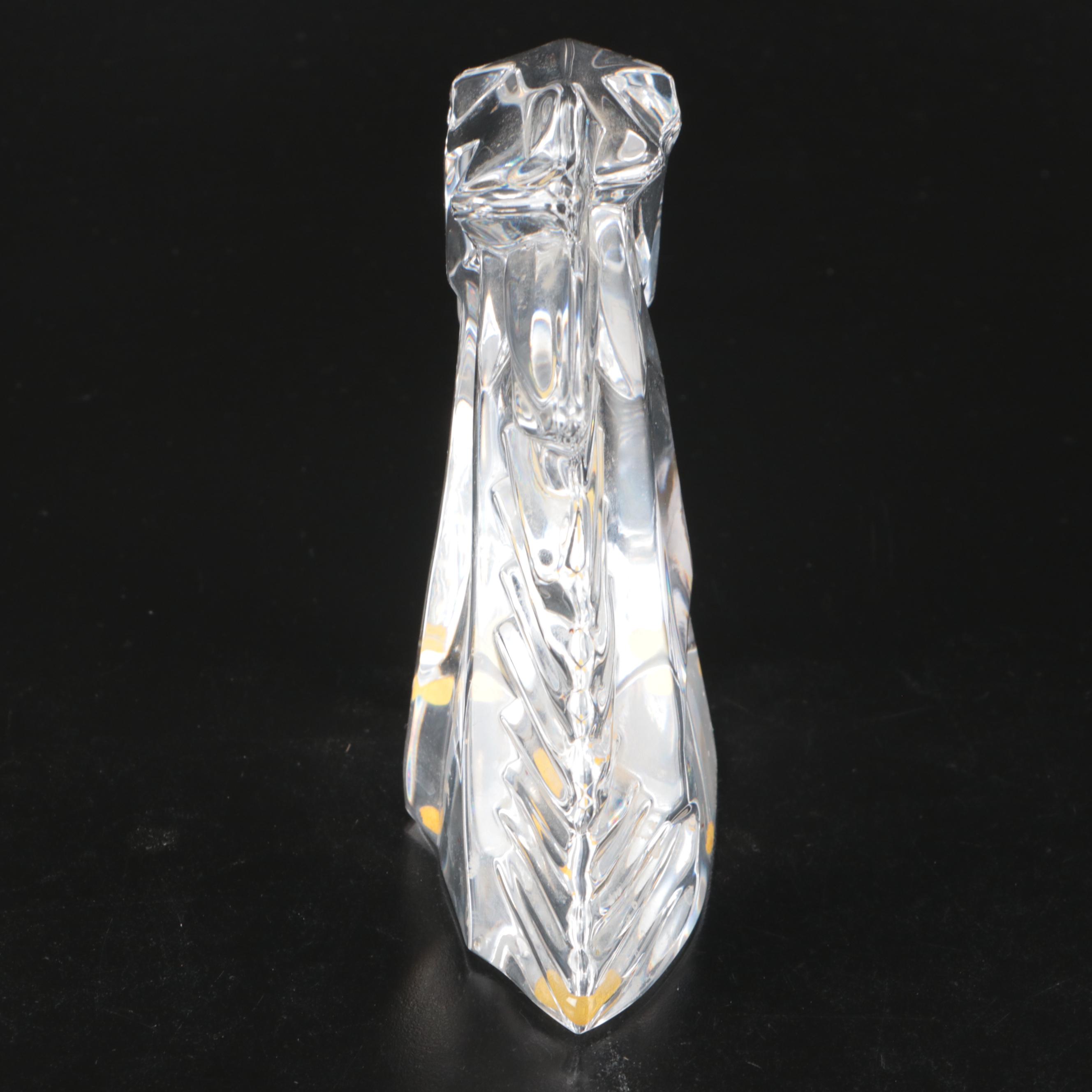 Steuben and Daum Horse Head Crystal Figures