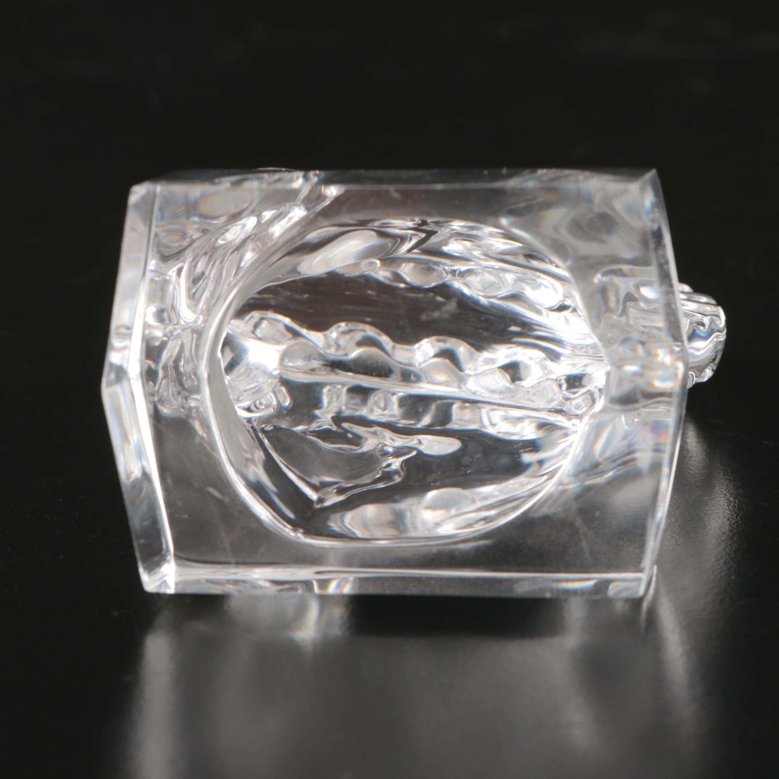 Steuben and Daum Horse Head Crystal Figures