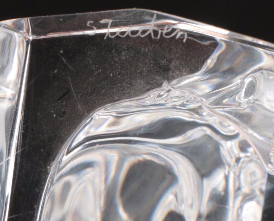 Steuben and Daum Horse Head Crystal Figures