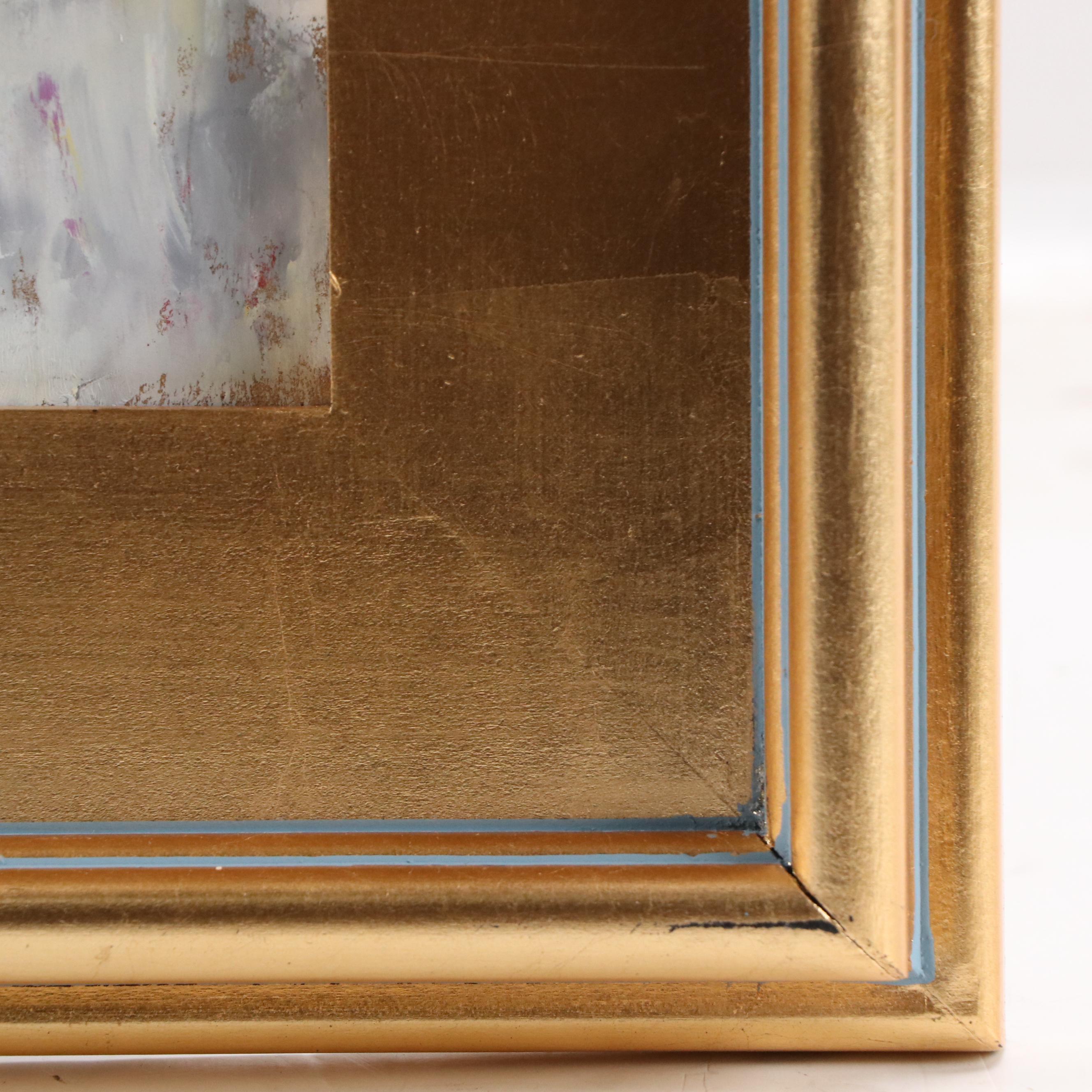 Natalia Demenko Oil Painting of Bee With Flower, 21st Century