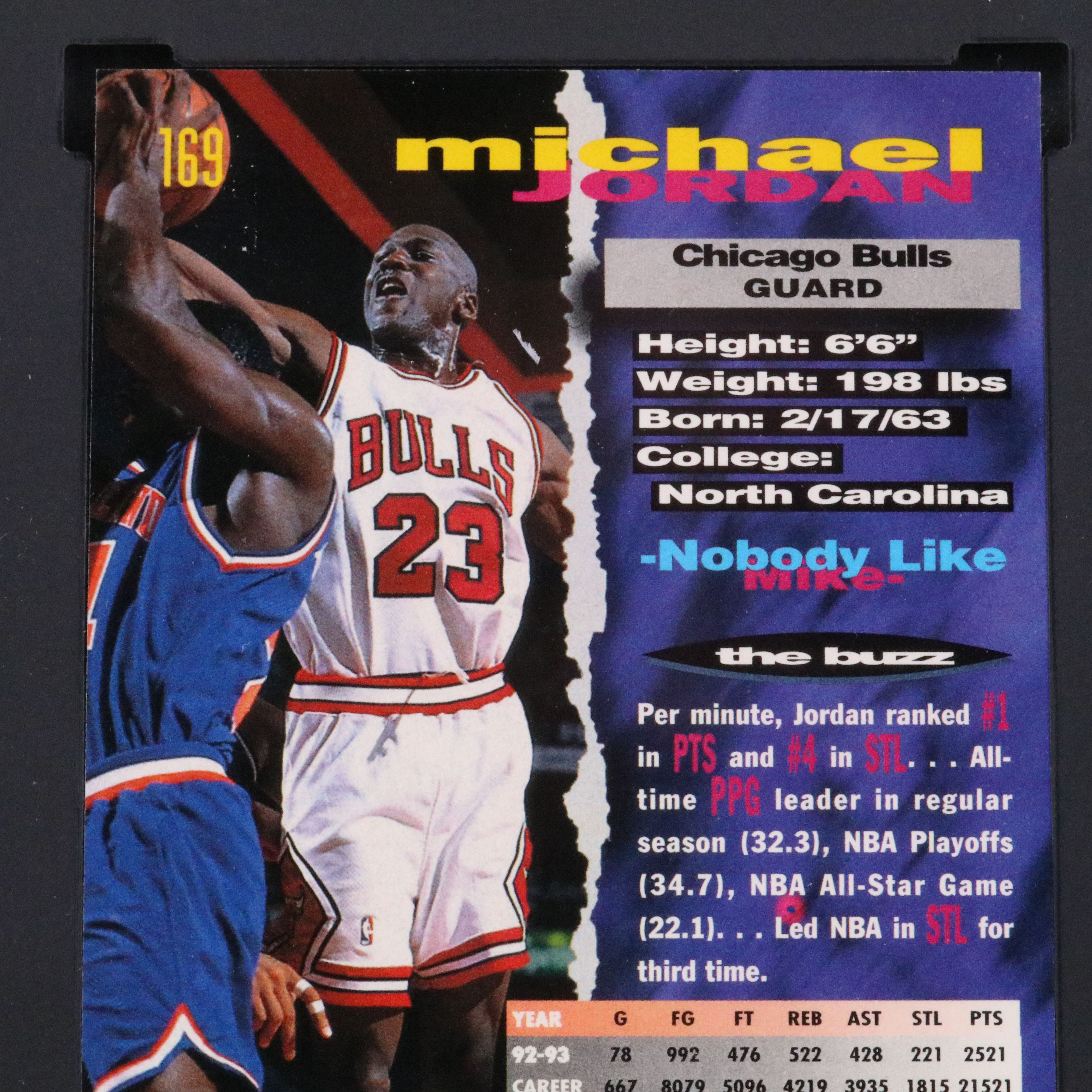 1993-94 Stadium Club Michael Jordan Chicago Bulls Basketball Card Graded SGC 9