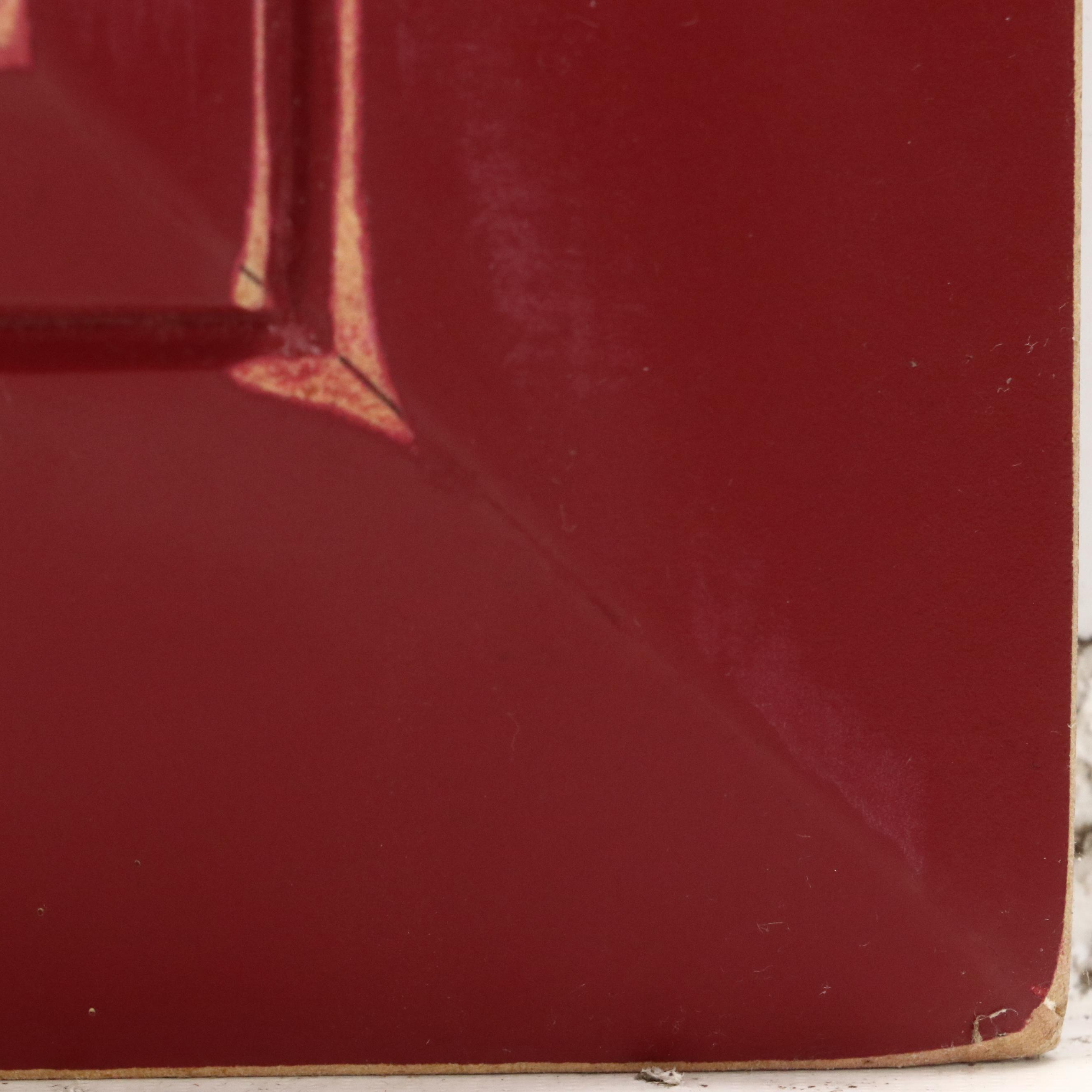 Reesa Qualia Stylized Acrylic Painting of Football Player, 21st Century