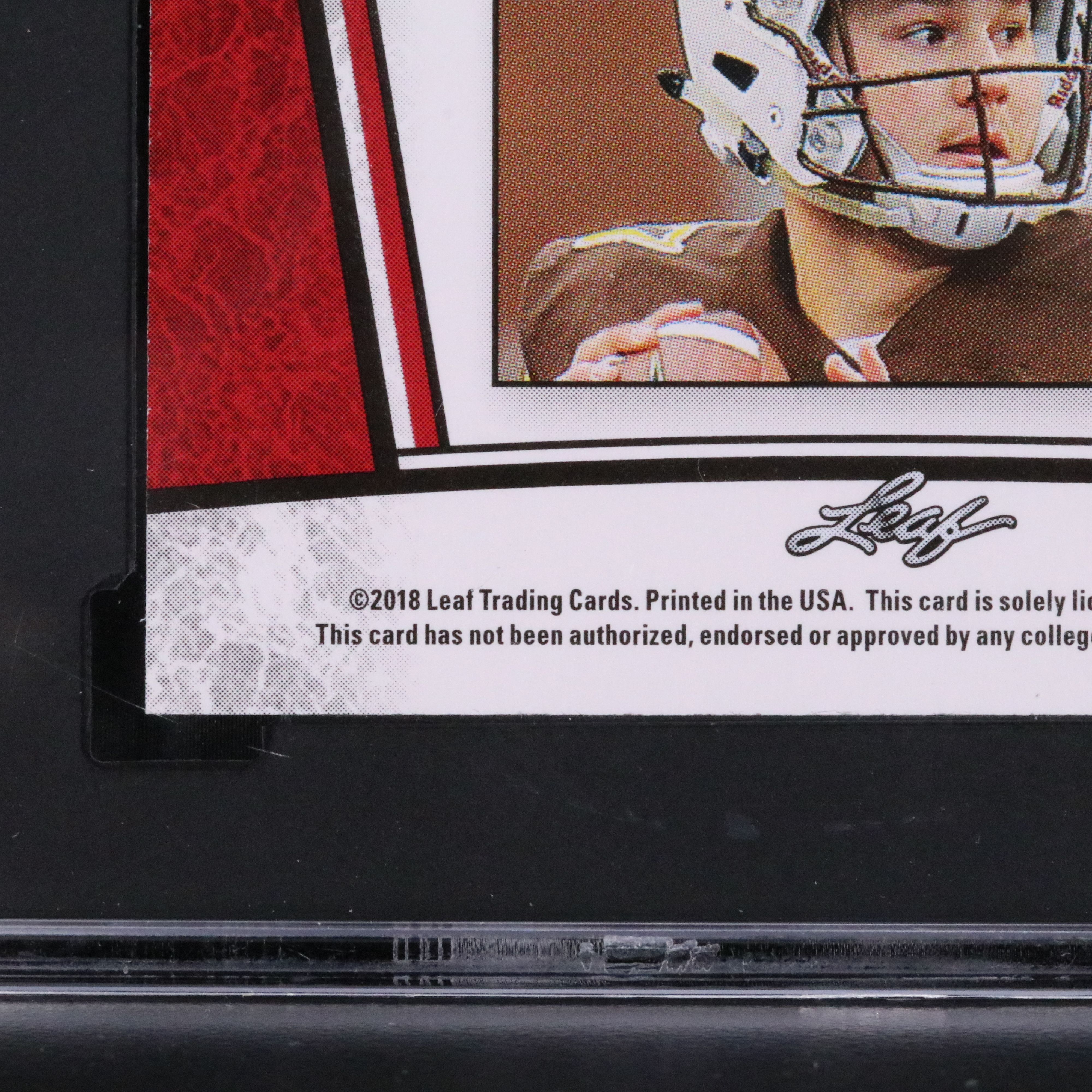 2018 Leaf Draft Josh Allen Rookie Year Silver Football Card Graded SGC 10