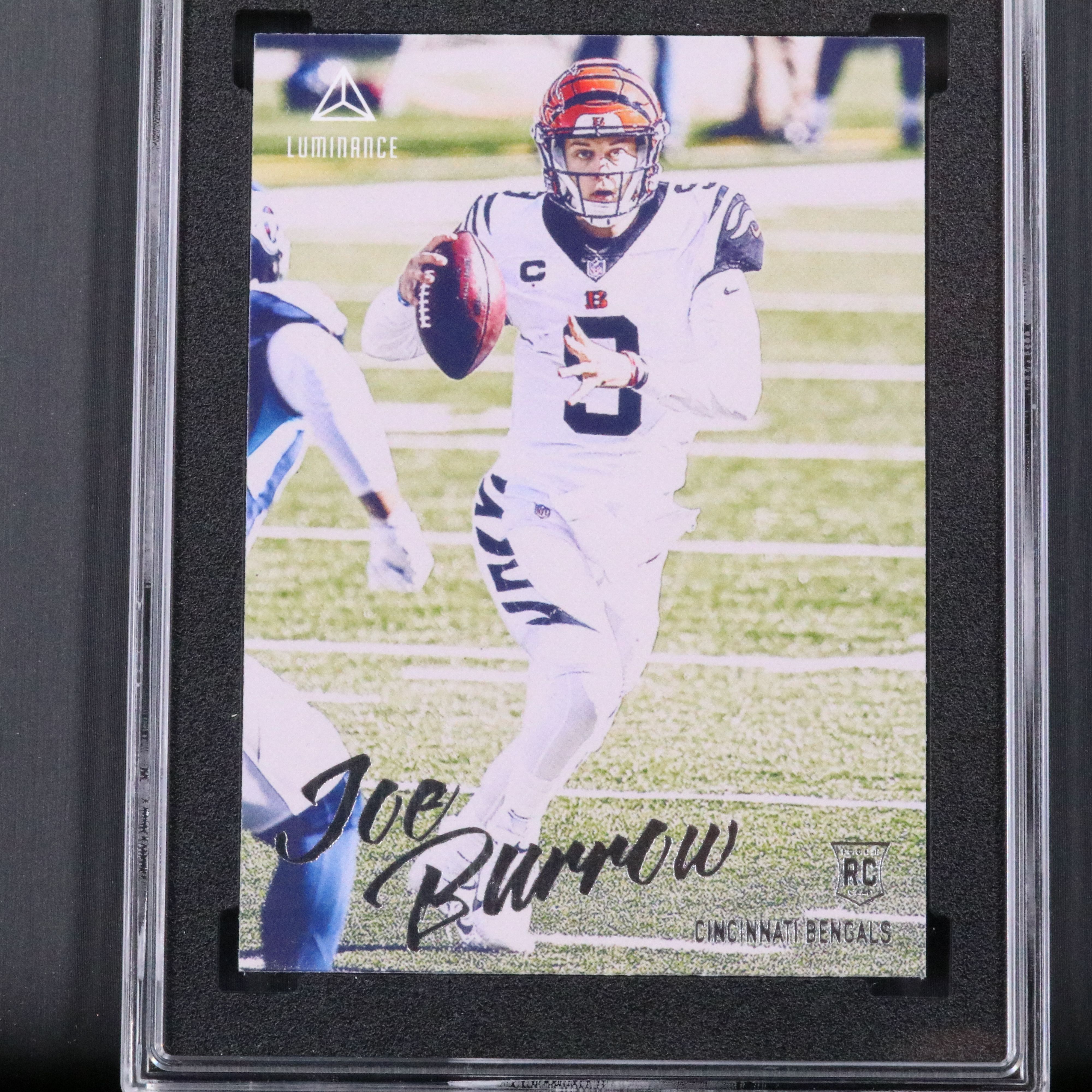 2020 Panini Chronicles Joe Burrow Luminance Rookie Football Card Graded SGC 10