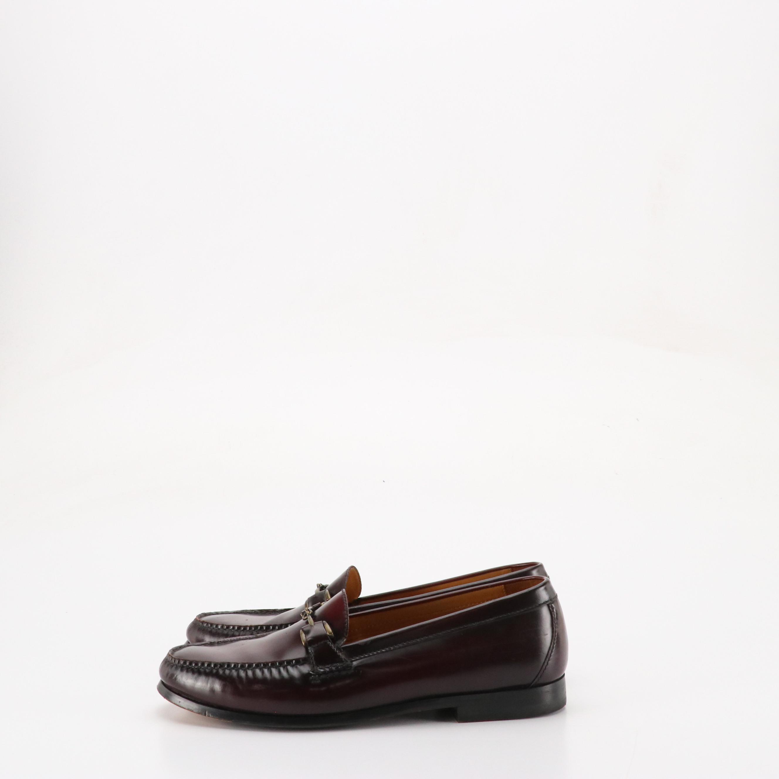Men's Cole Haan Leather Horsebit Loafers and Sulka Velvet Crown Slippers