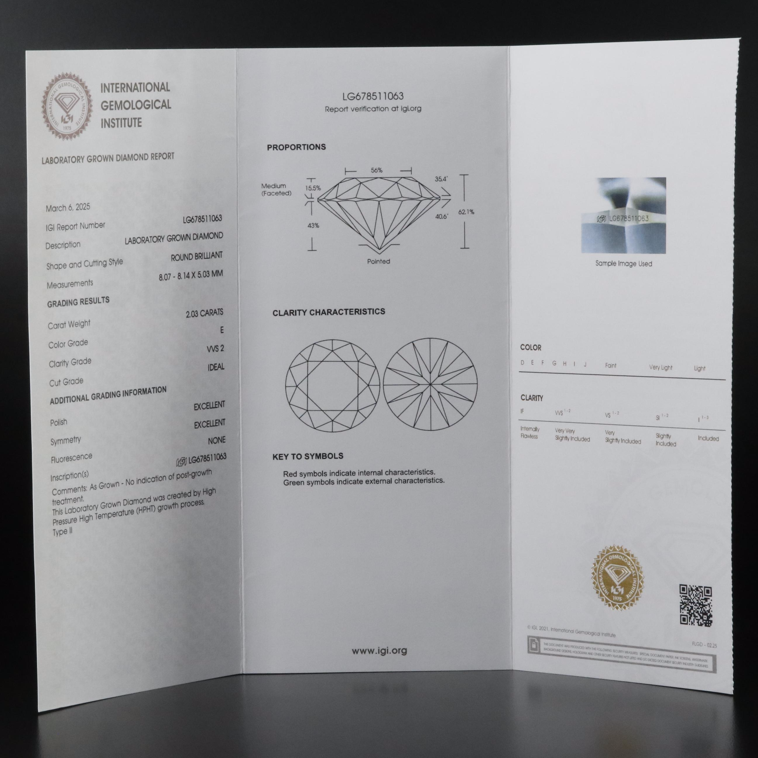 Platinum 4.06 CTW Lab Grown Diamond Stud Earrings with IGI Reports