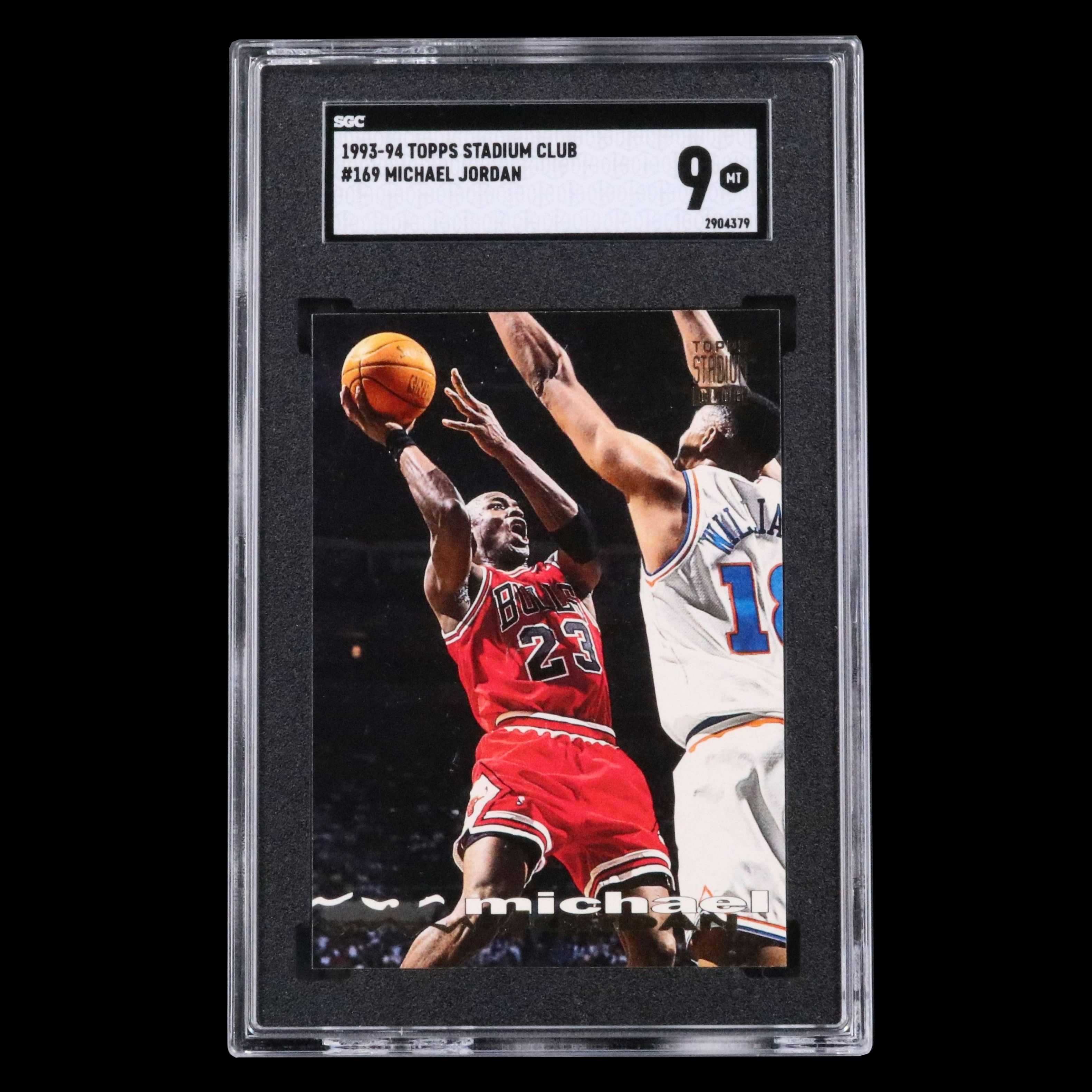 1993-94 Stadium Club Michael Jordan Chicago Bulls Basketball Card Graded SGC 9