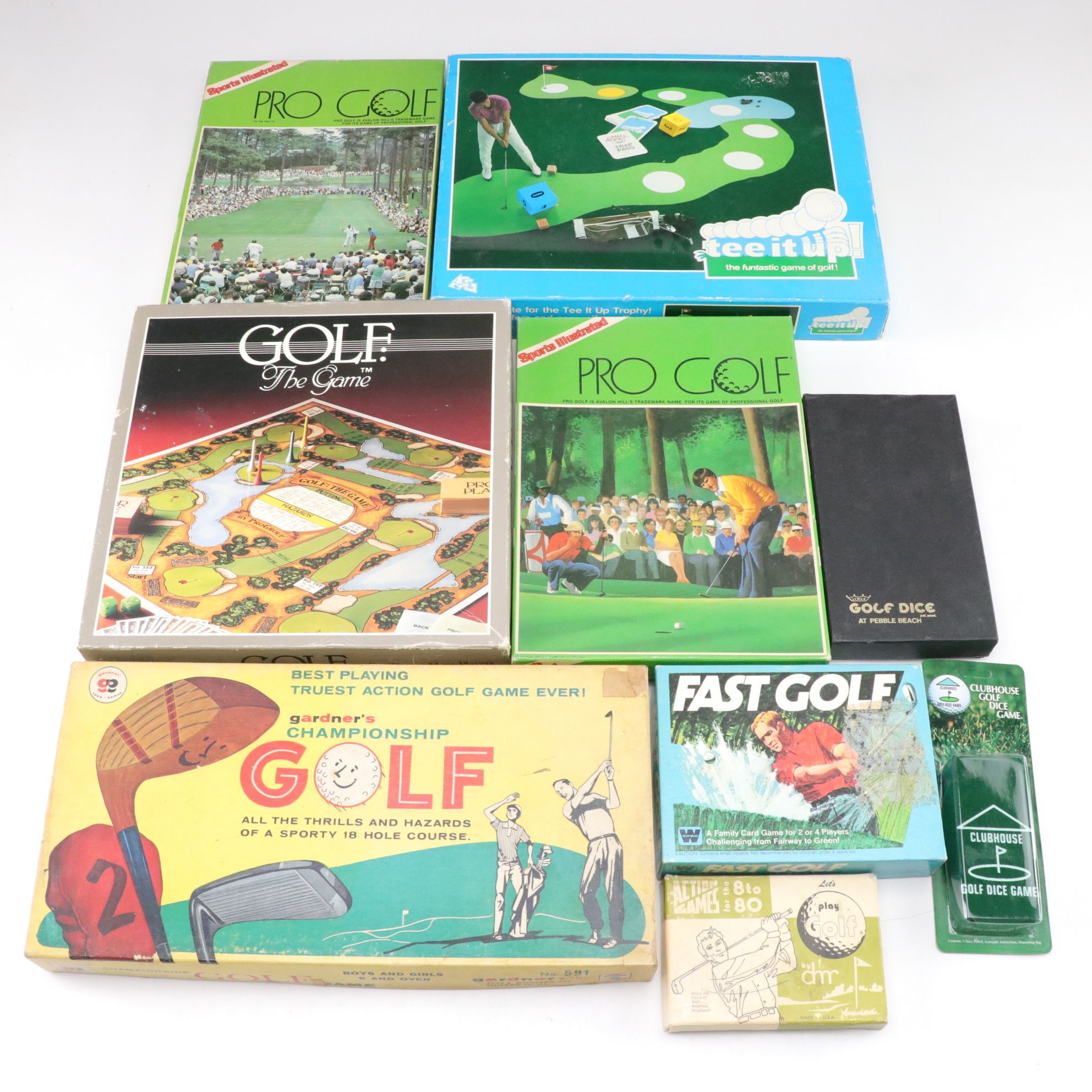 "Tee It Up!" and "Pro Golf" in Collection of Golf Board Games, Mid-Late 20th C.