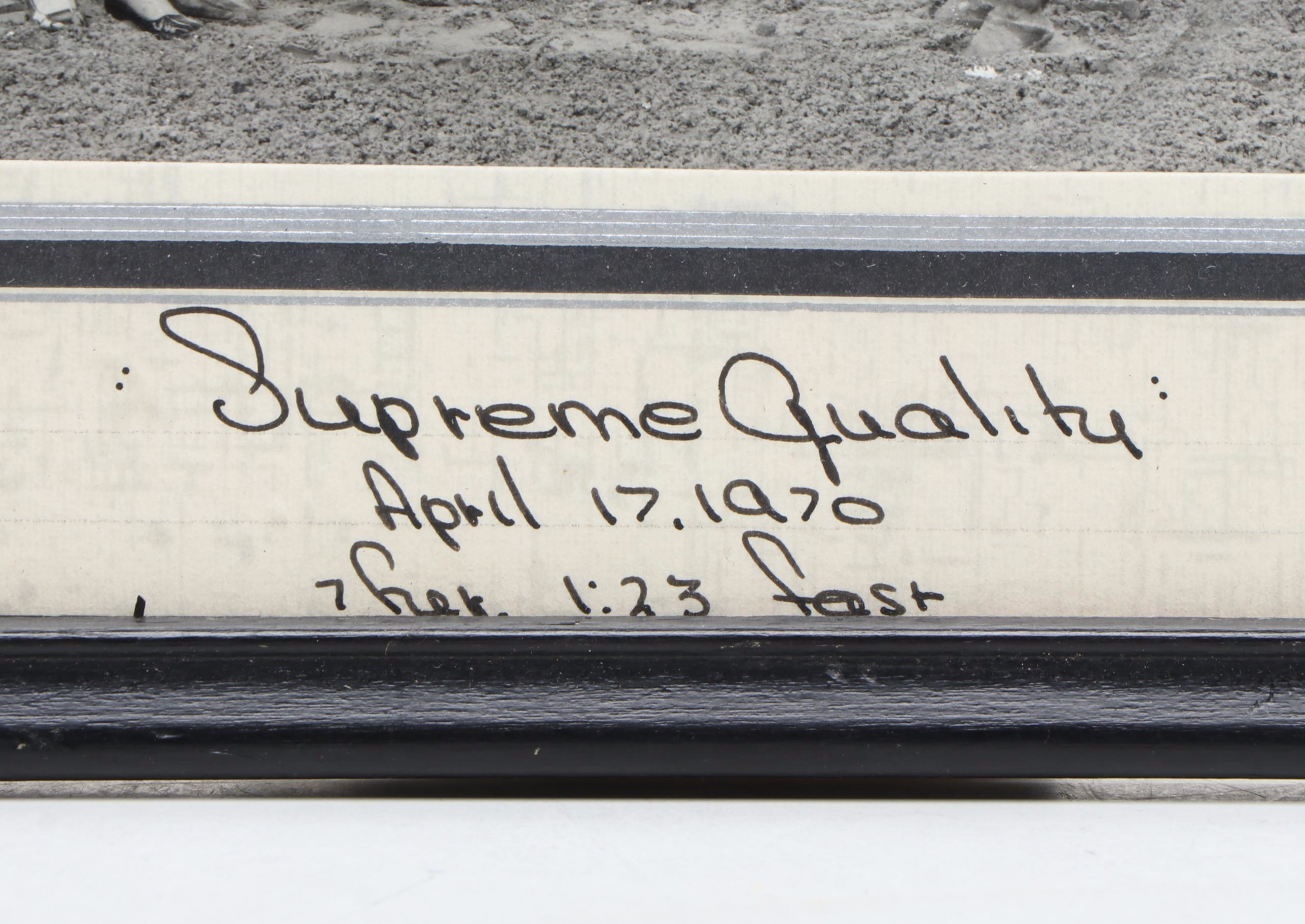 1970 Keeneland Forerunner Stakes Supreme Quality Win, 1915 Olin Gentry on Quick