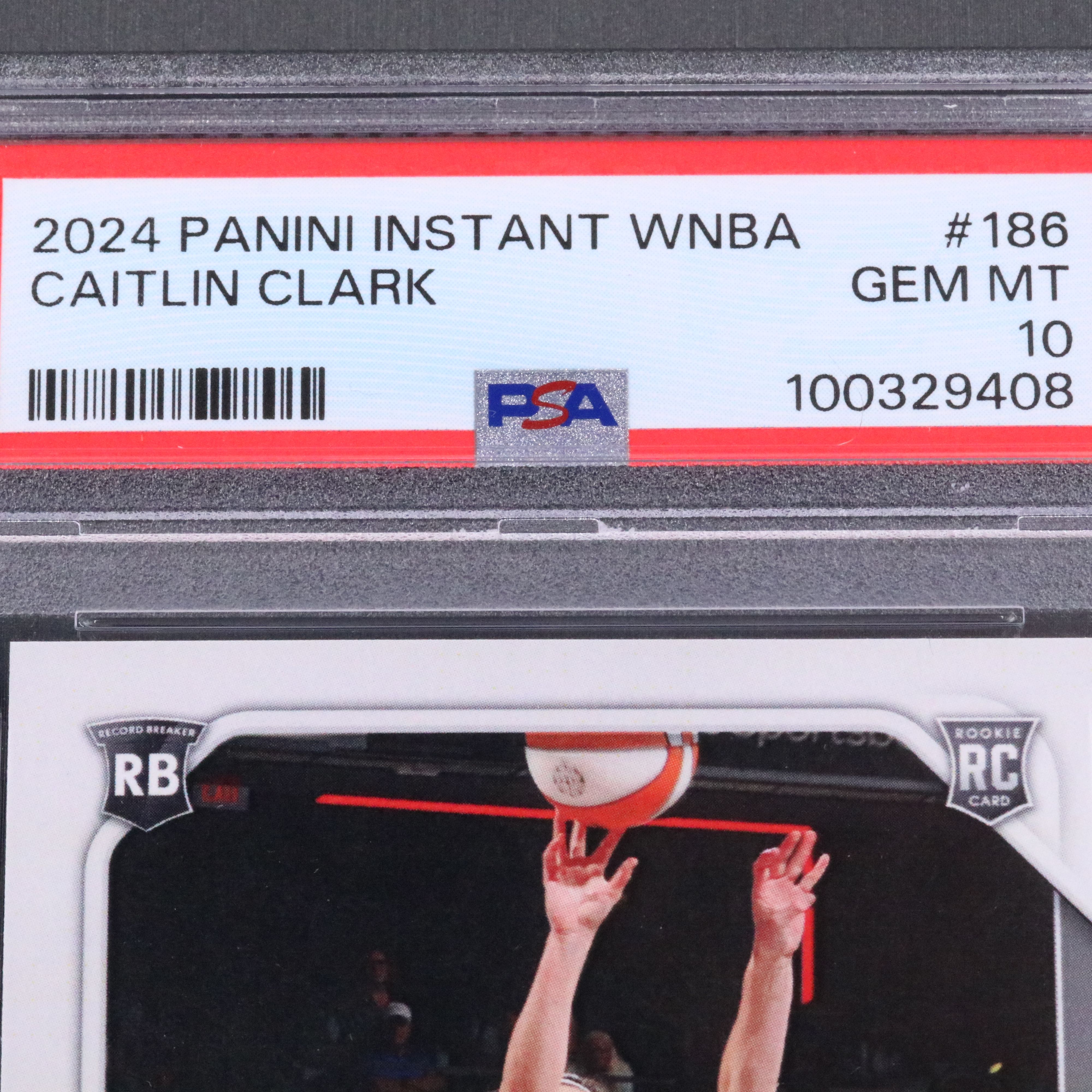 2024 Panini Instant Caitlin Clark Rookie Basketball Card Graded PSA 10