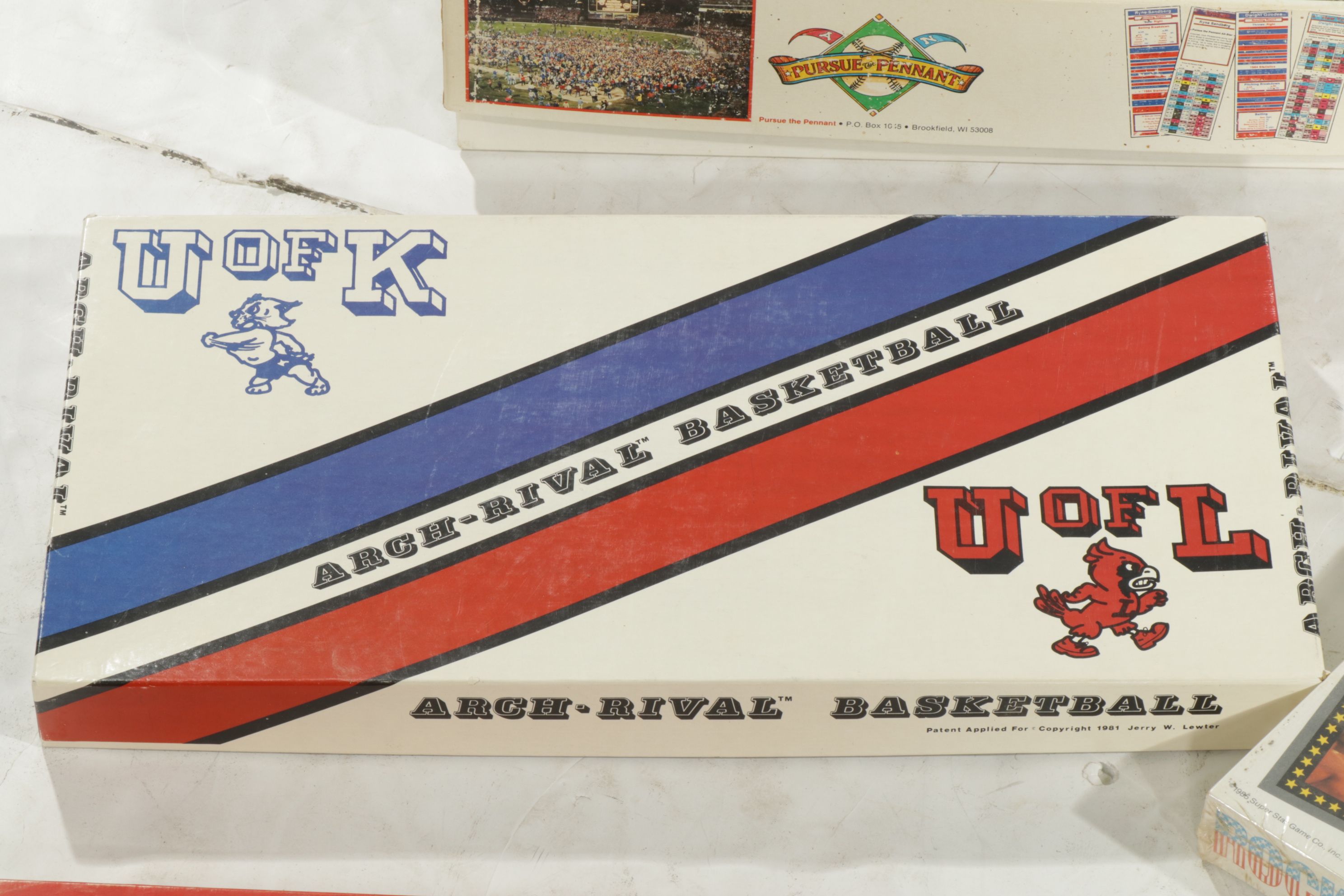 "Rocky" & "Sports Illustrated" with Basketball, Baseball & Boxing Board Games