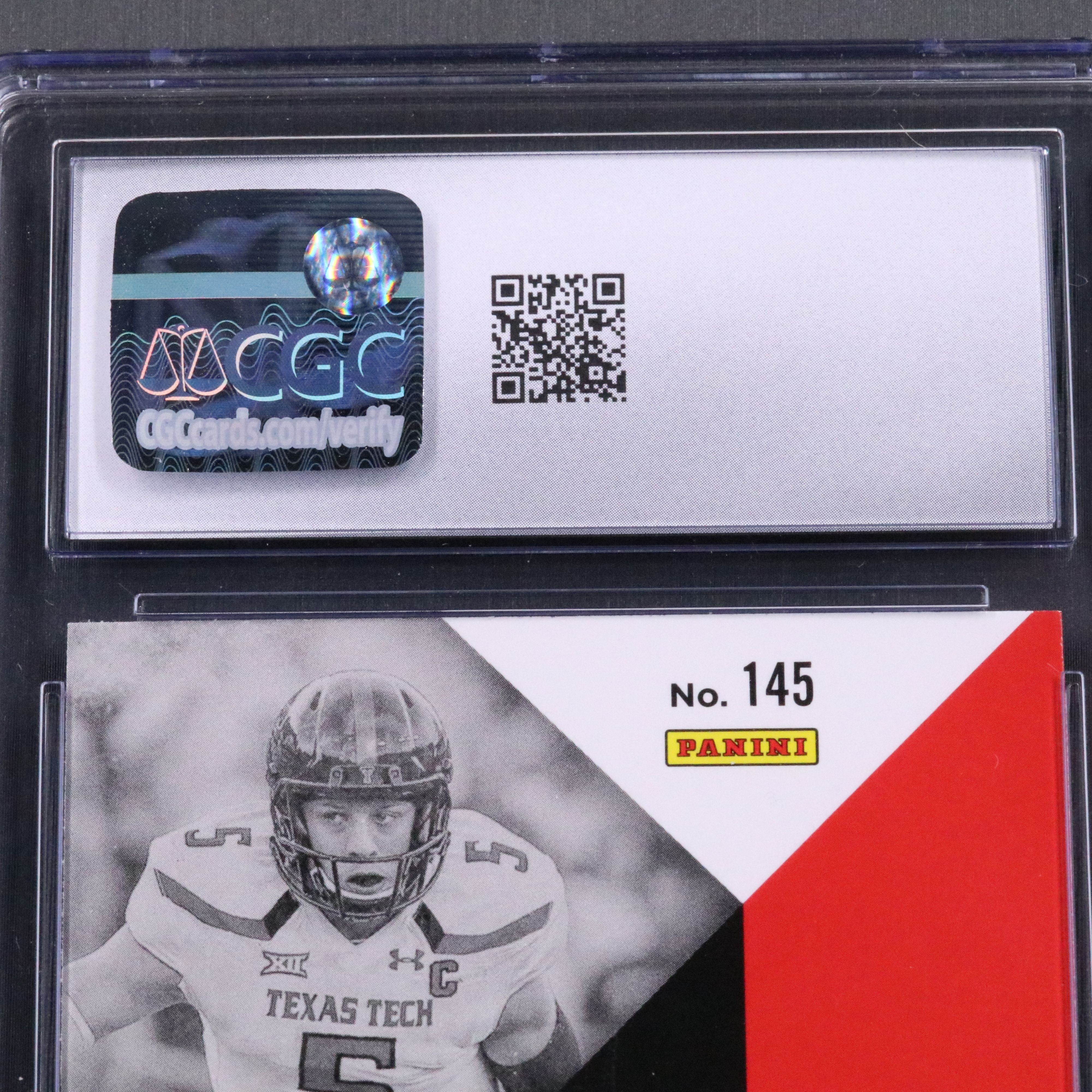 2017 Elite Draft Picks Patrick Mahomes Rookie Football Card Graded CGC 9