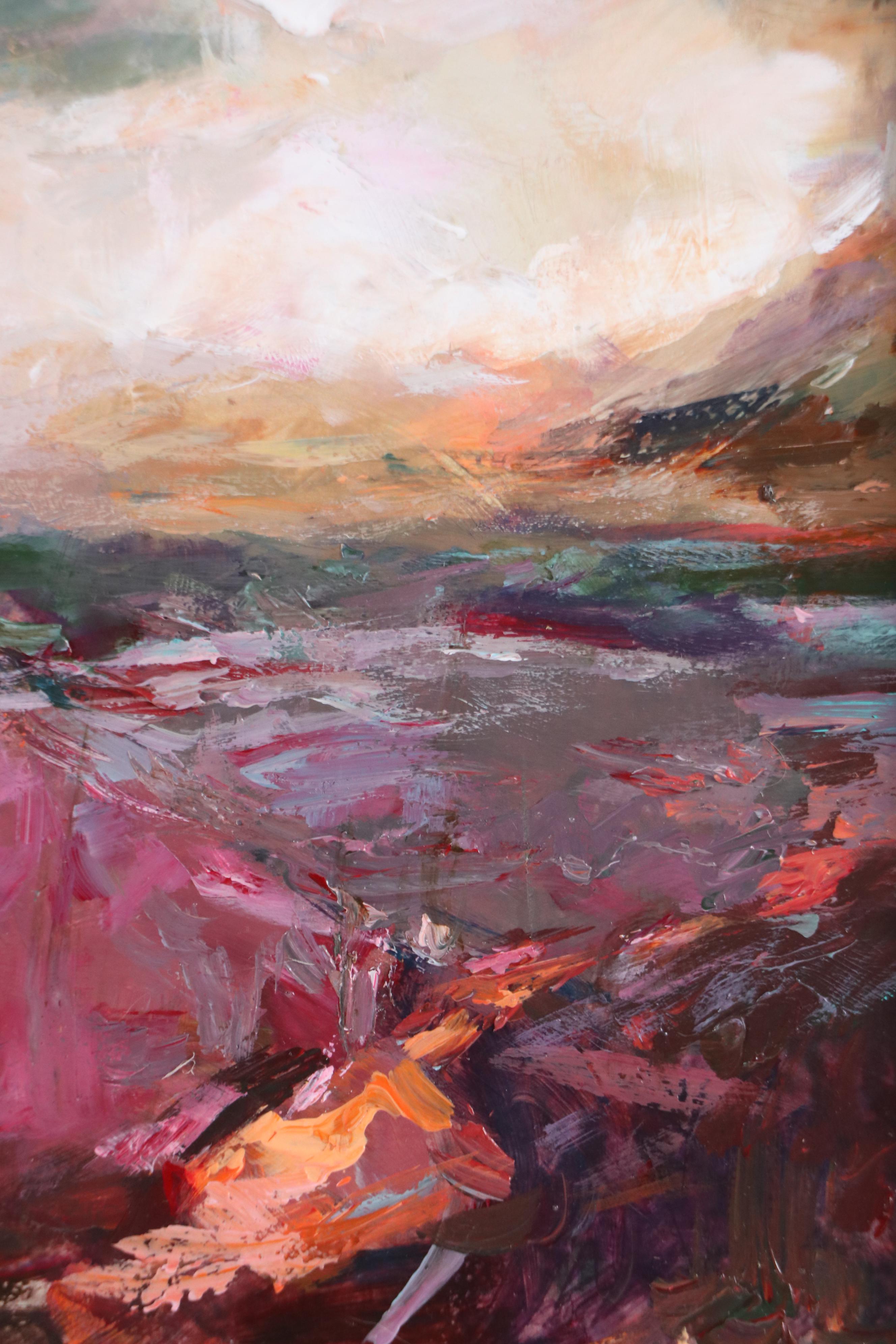 Agnes Rey Western Genre Landscape Oil Painting "Voyage," 2025