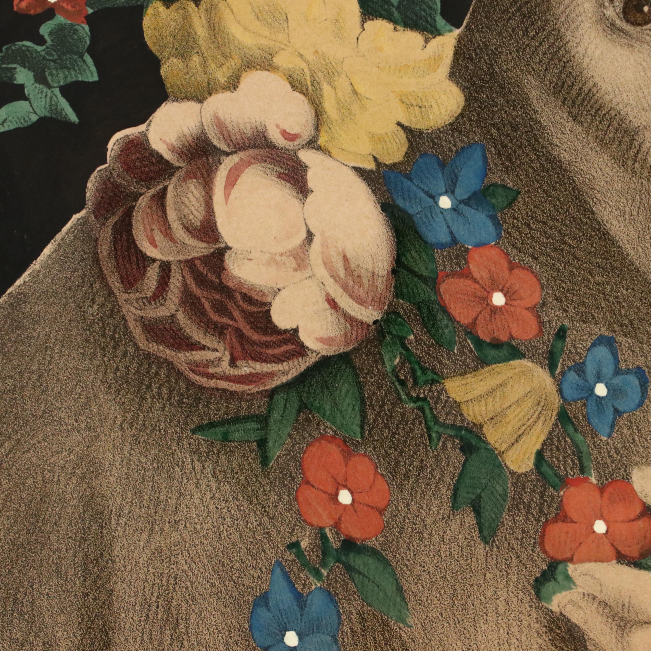 Hand-Colored Lithograph After Thomas Kelly "Innocence," 19th Century