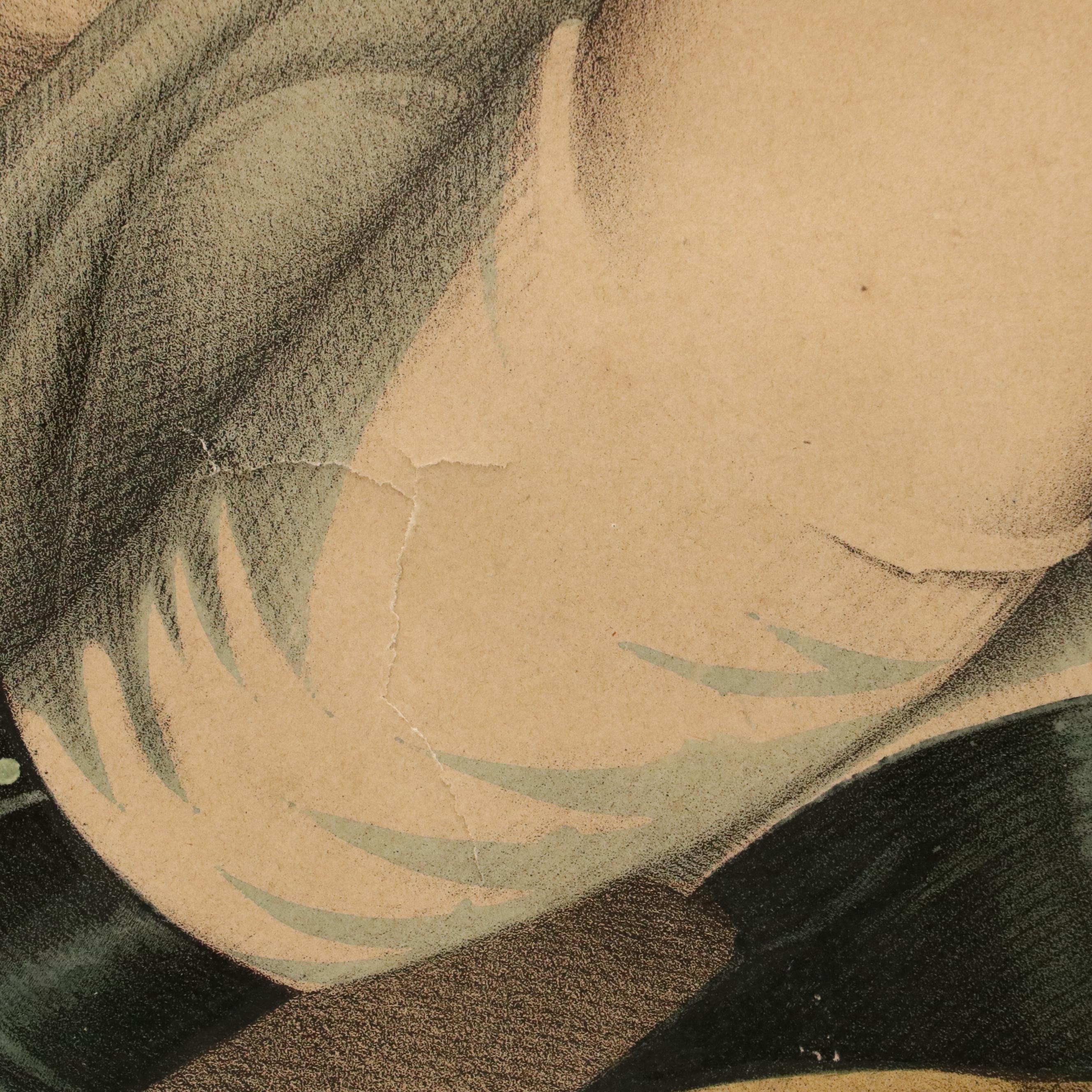 Hand-Colored Lithograph After Thomas Kelly "Innocence," 19th Century