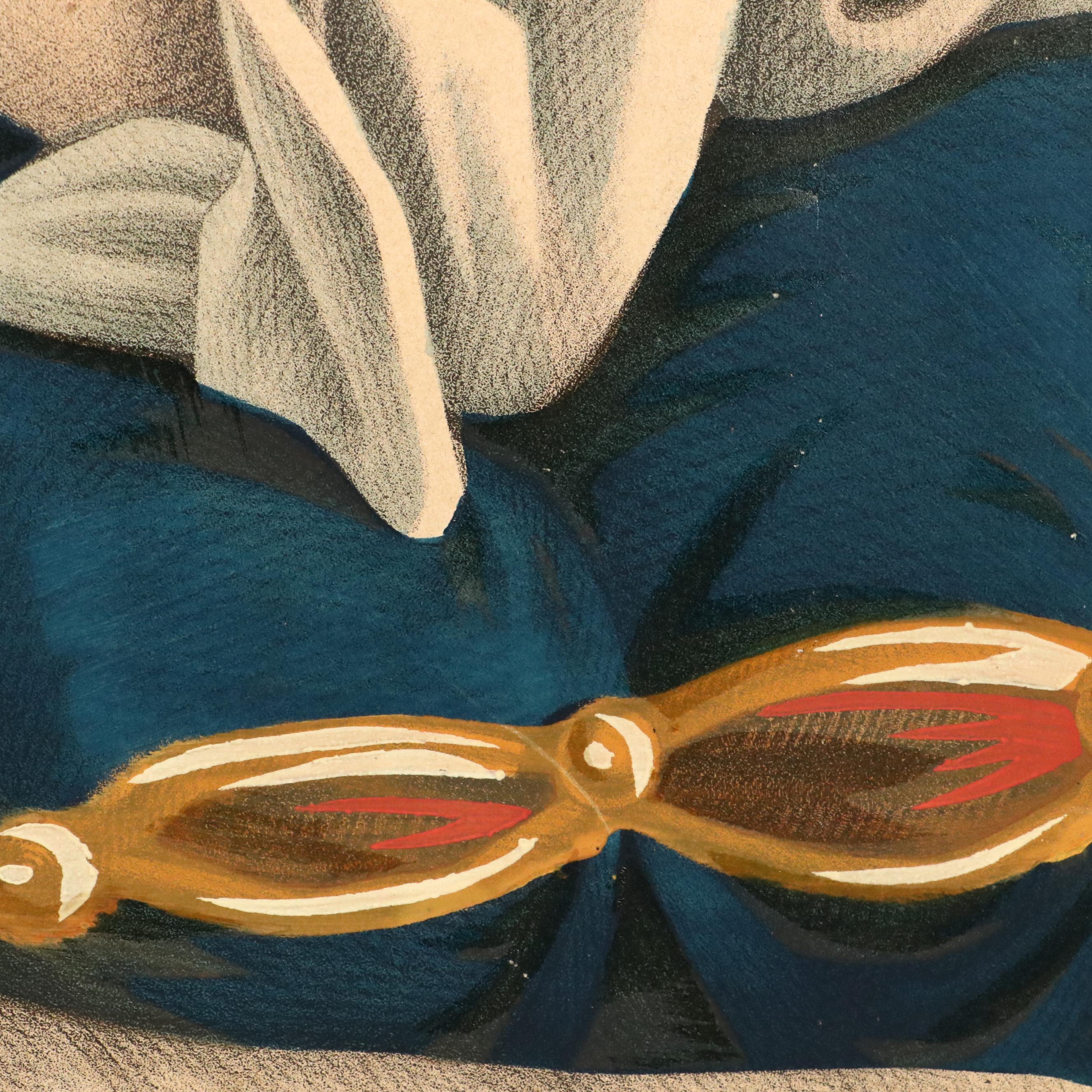 Hand-Colored Lithograph After Thomas Kelly "Innocence," 19th Century