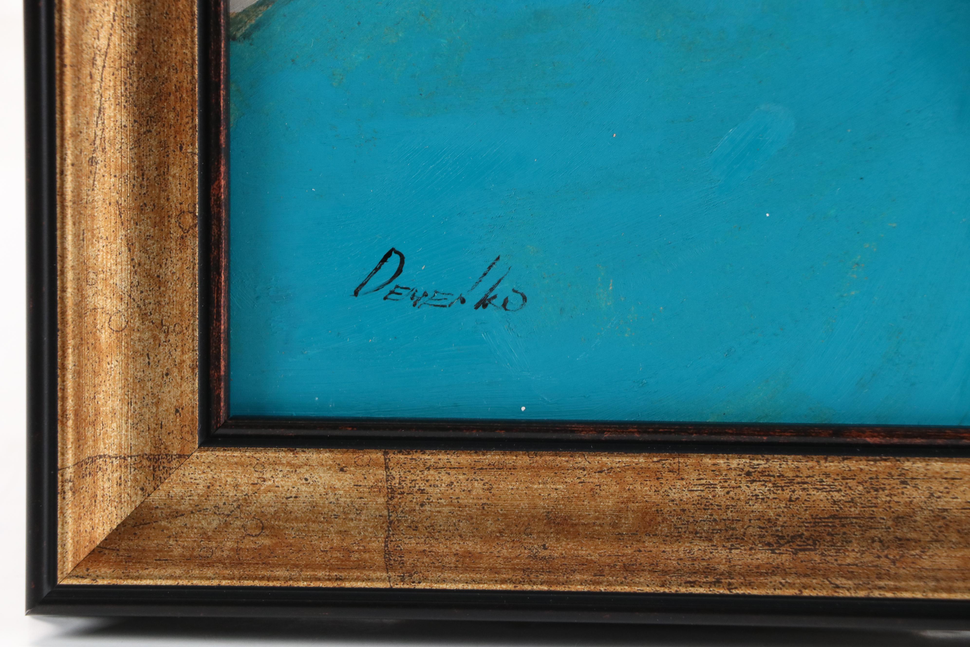 Natalie Demenko Oil Painting of Sardines, 21st Century