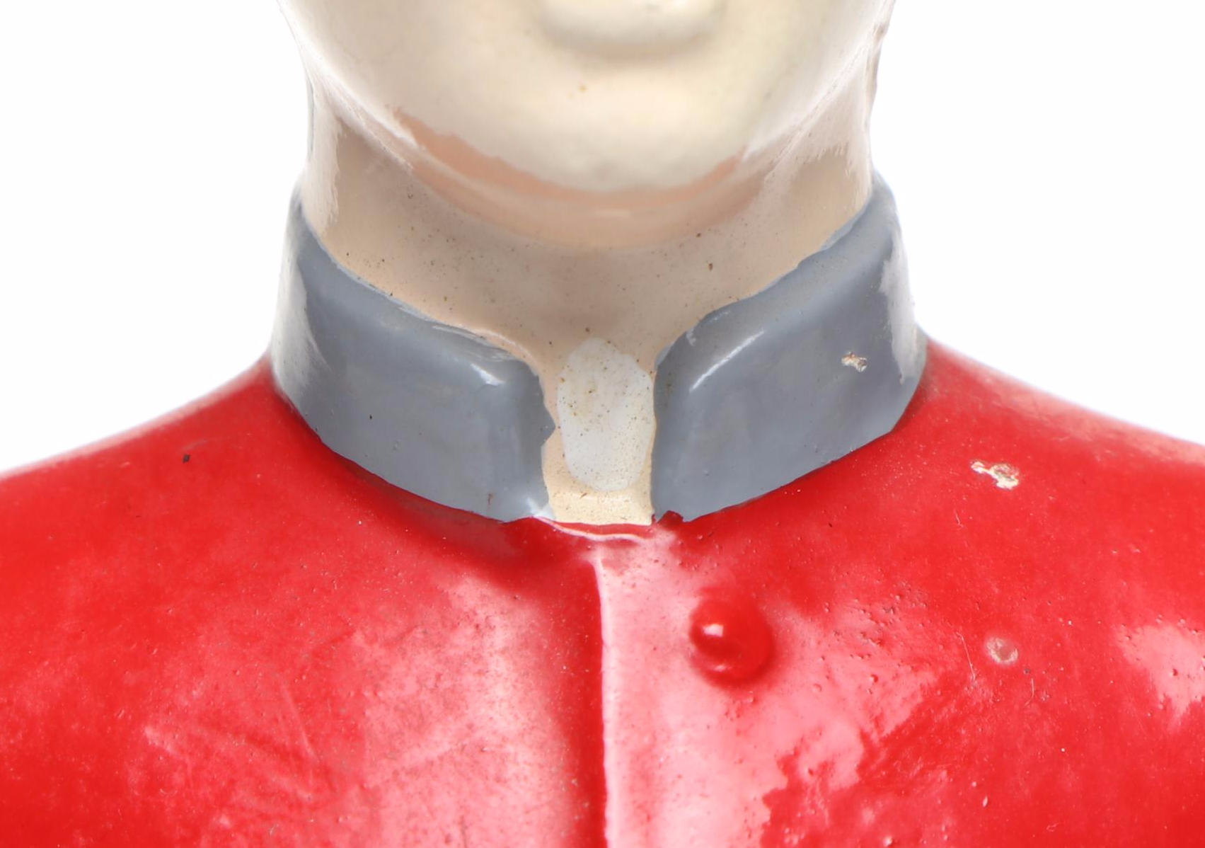 Miniature Cast Metal Horse Jockey Statue