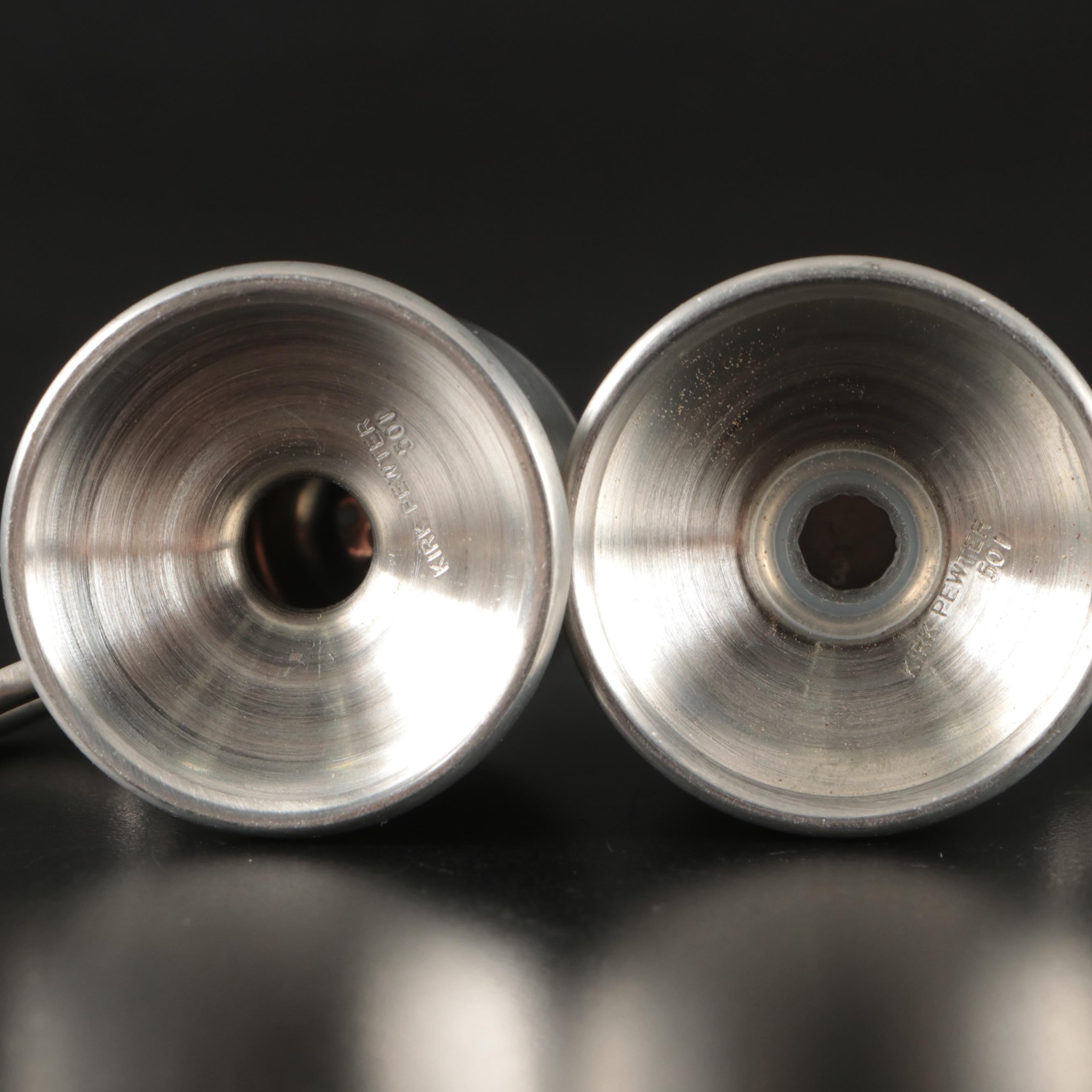 Stieff Tankard and Jefferson Cups with Other Dutch and American Pewter Tableware