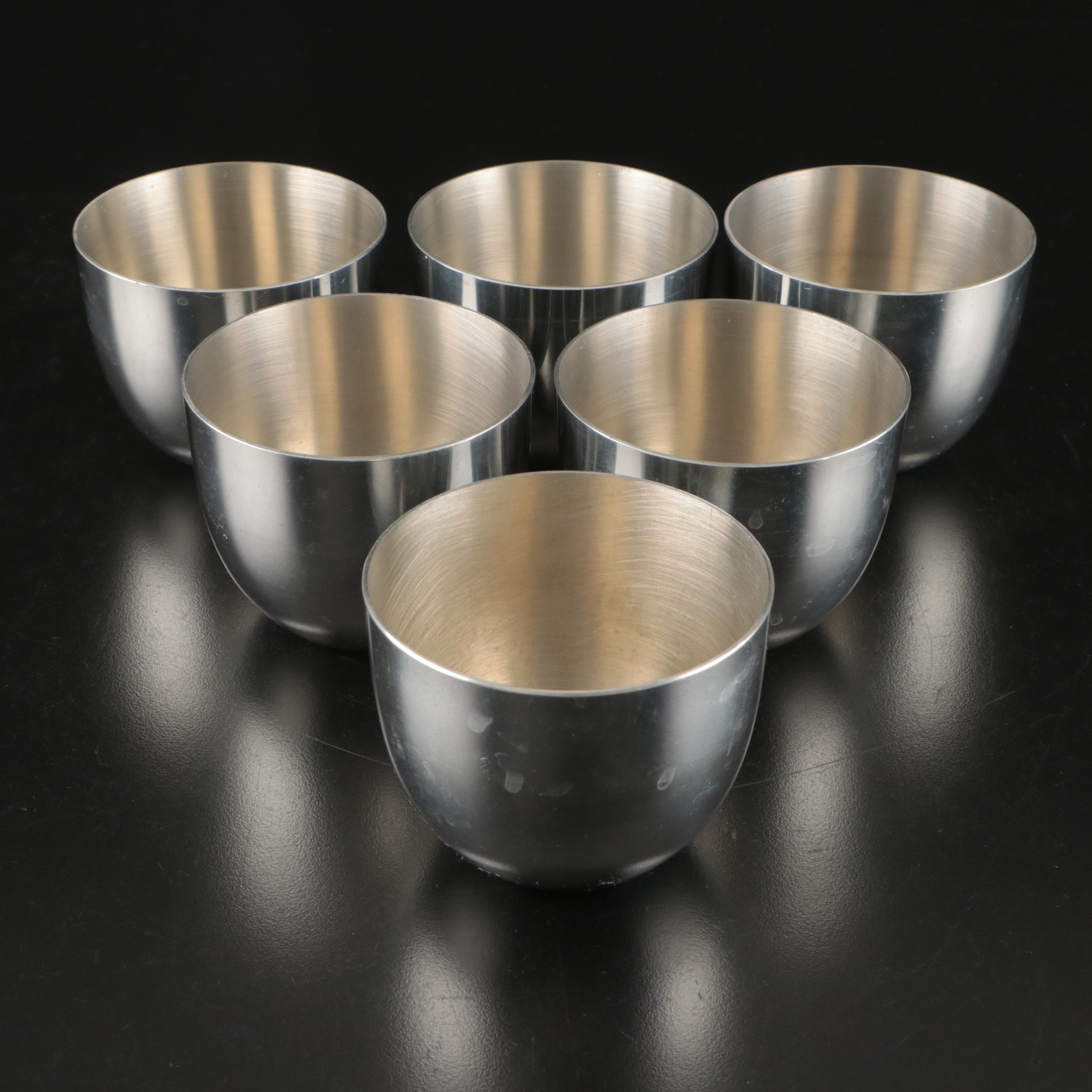 Stieff Tankard and Jefferson Cups with Other Dutch and American Pewter Tableware