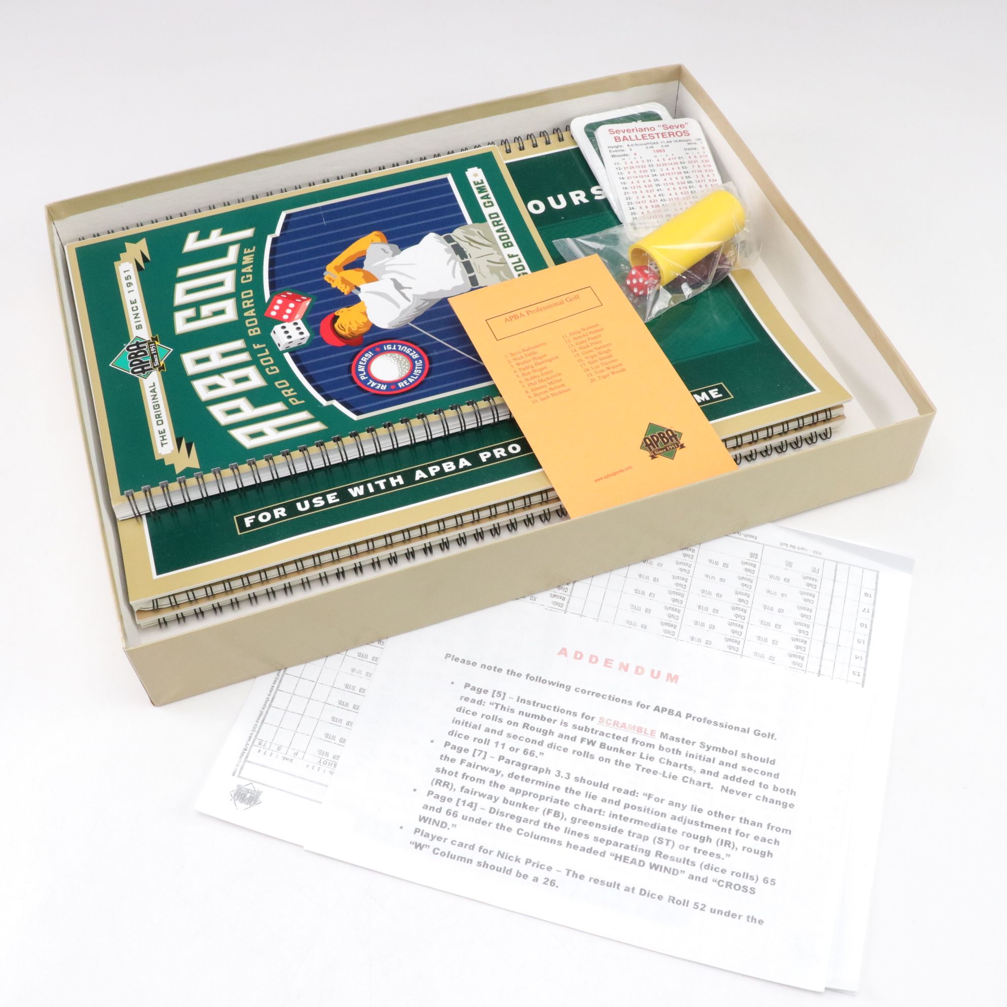 Michael W. Cinnamon "Cage's Open Invitation Golf Classic" Board Game & More