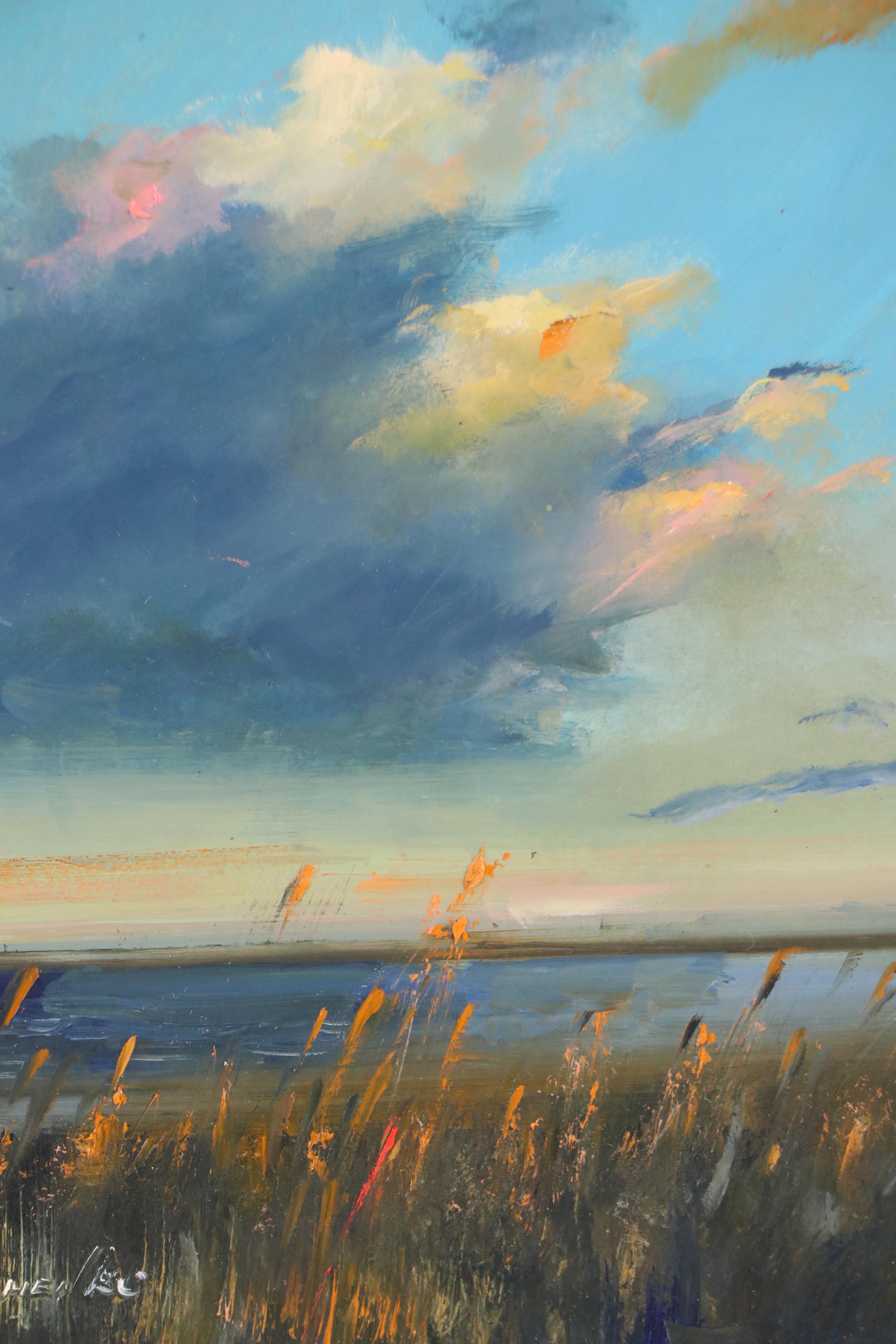 Natalia Demenko Sunset Seascape Oil Painting, 21st Century