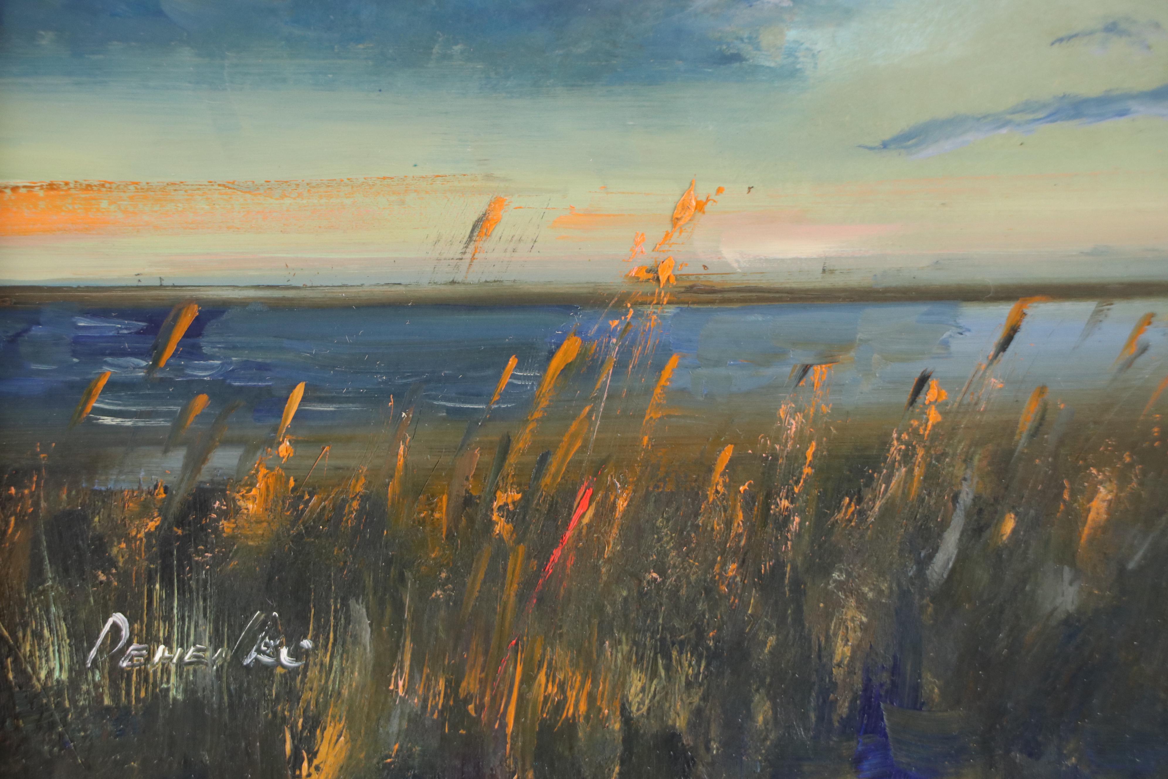 Natalia Demenko Sunset Seascape Oil Painting, 21st Century