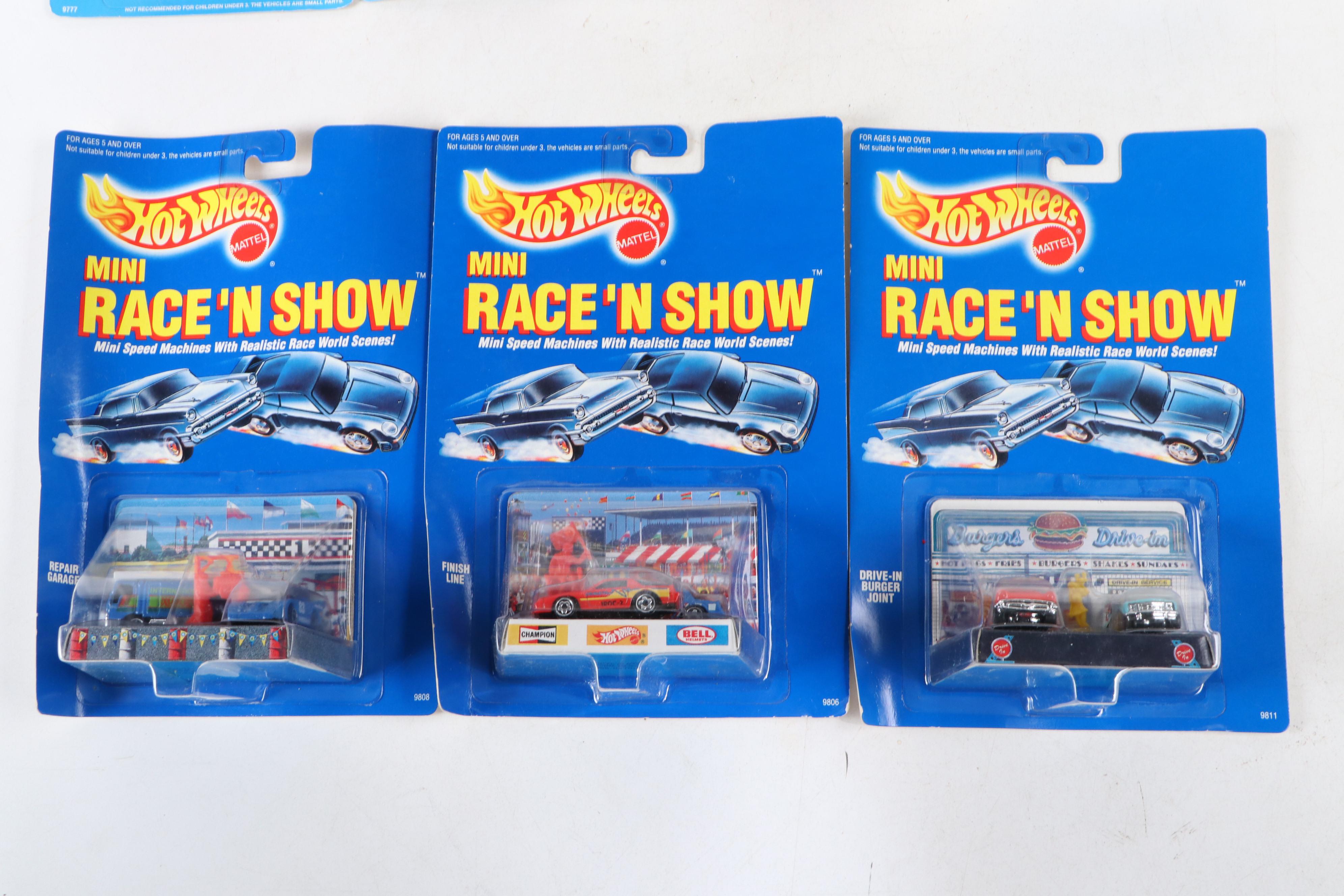 Hot Wheels "Race 'N Show" and "Park 'N Plates" Toy Cars and More, 1989–1990