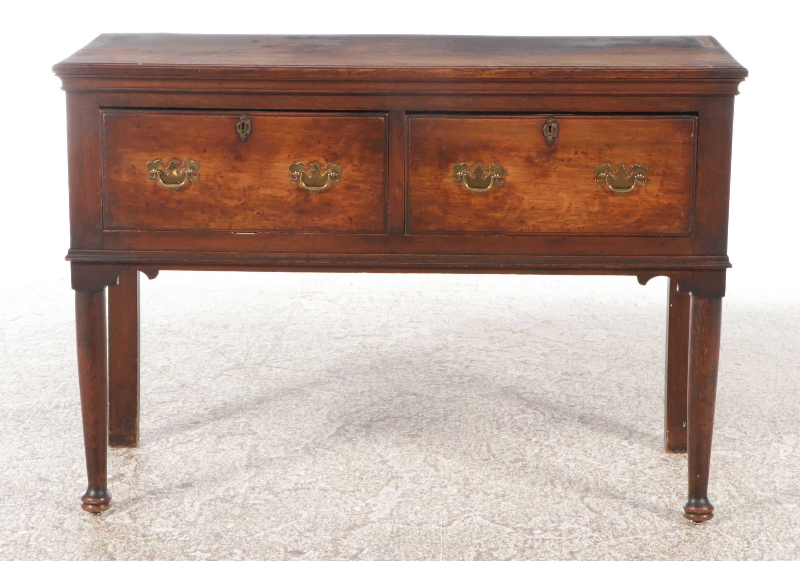 English Georgian Oak Welsh Dresser, 18th–Early 19th Century