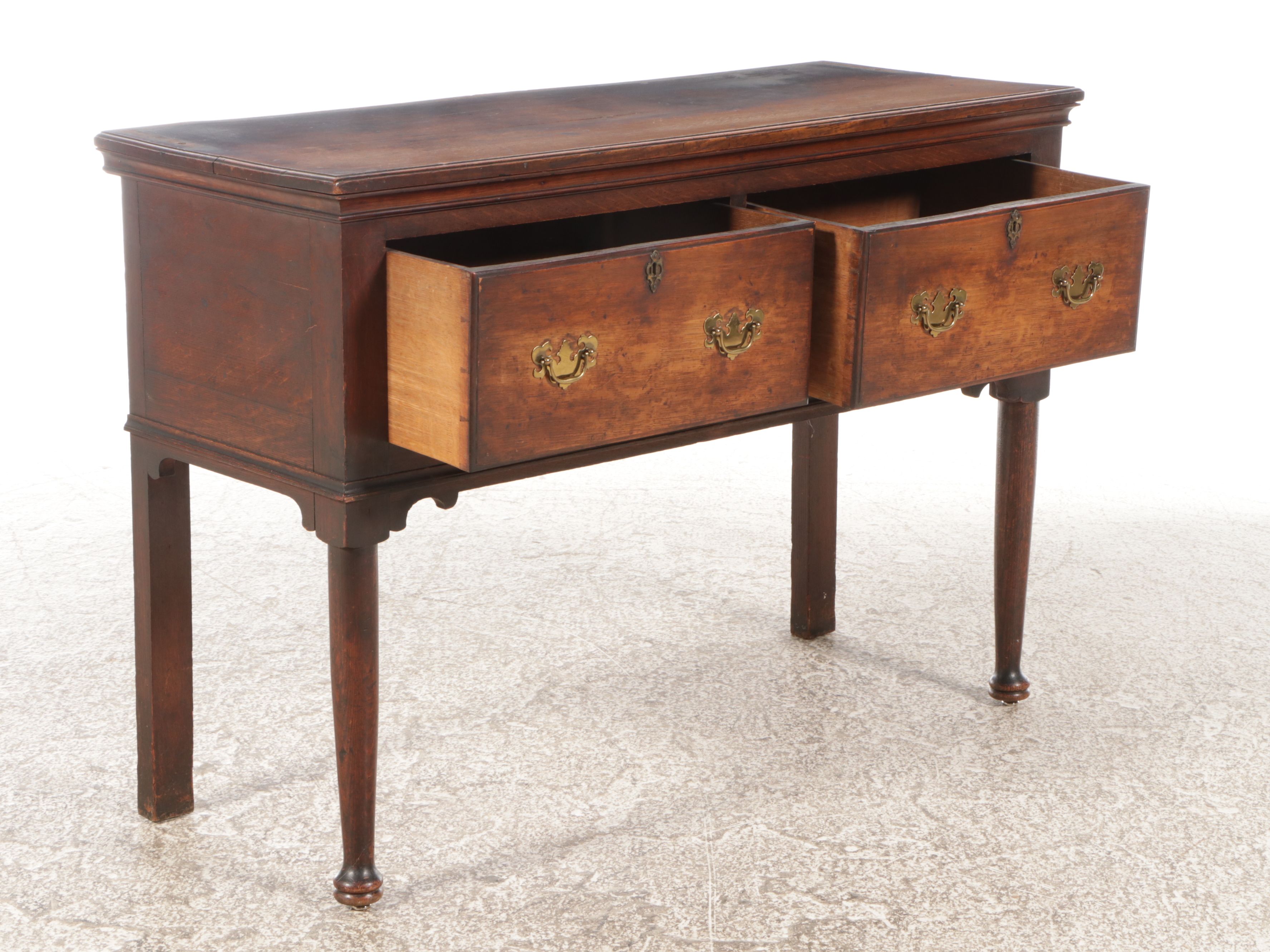 English Georgian Oak Welsh Dresser, 18th–Early 19th Century