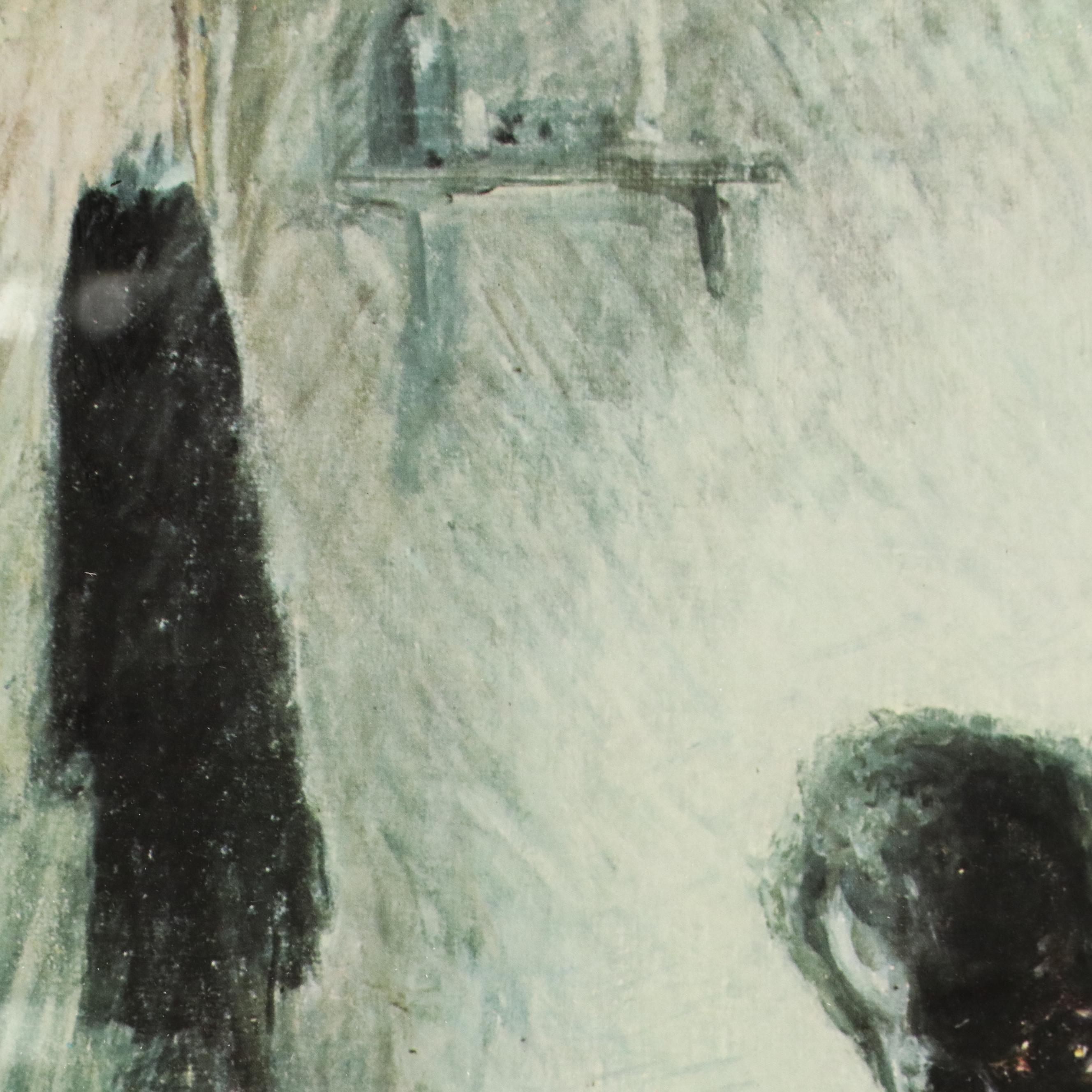 Offset Lithograph After Henry Ossawa Tanner "The Banjo Lesson"