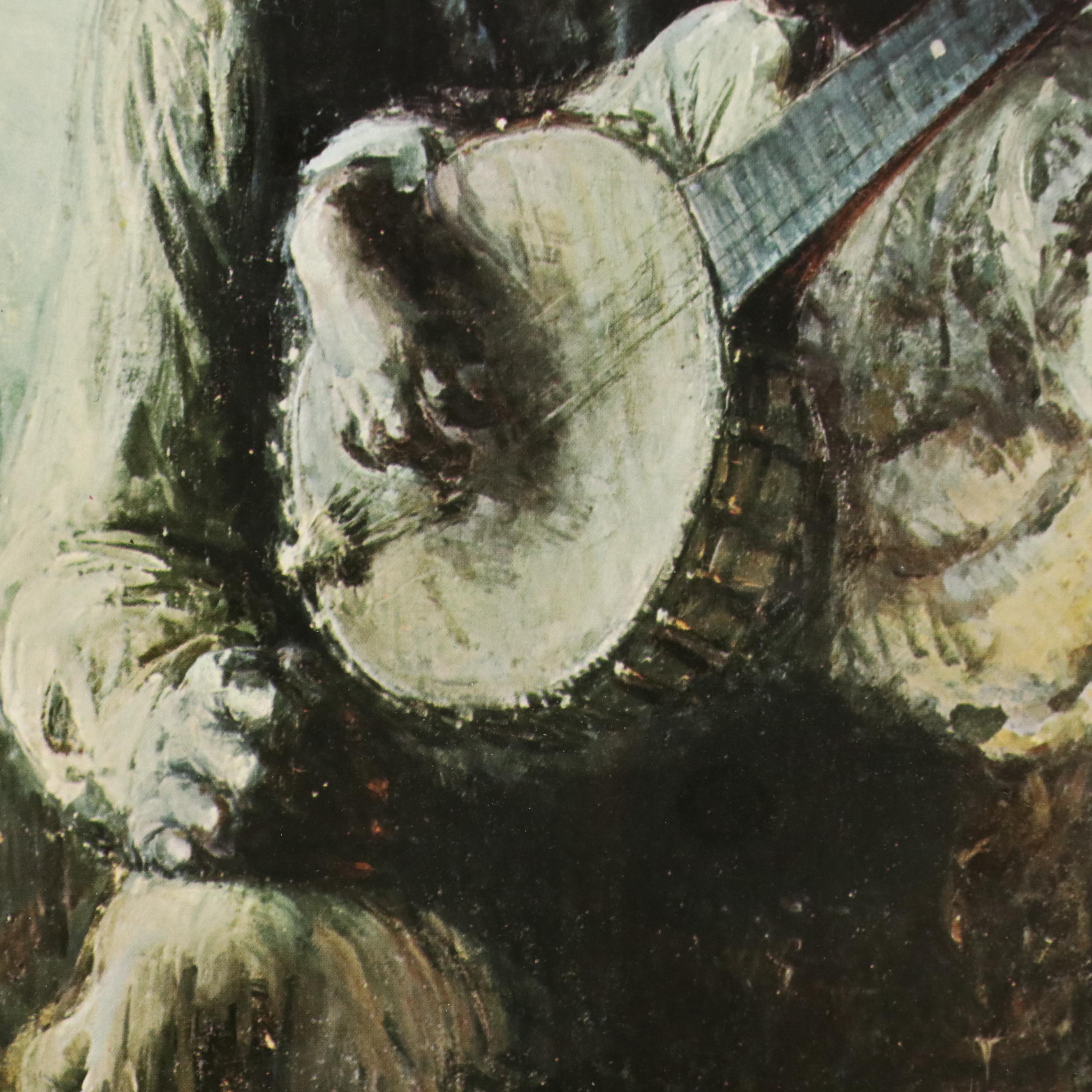 Offset Lithograph After Henry Ossawa Tanner "The Banjo Lesson"