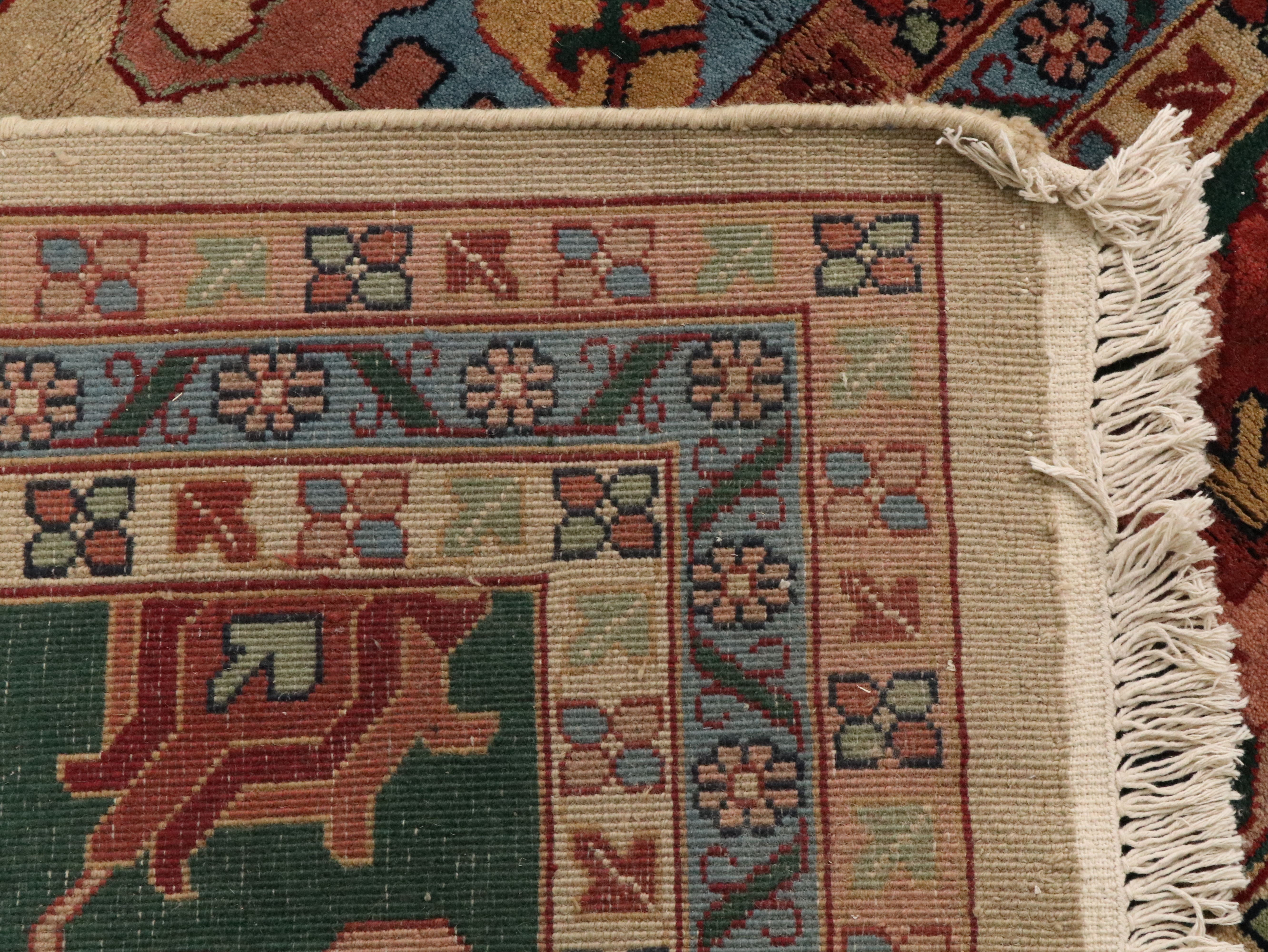 11'11 x 18'5 Hand-Knotted Sino-Persian Heriz Serapi Room-Sized Rug