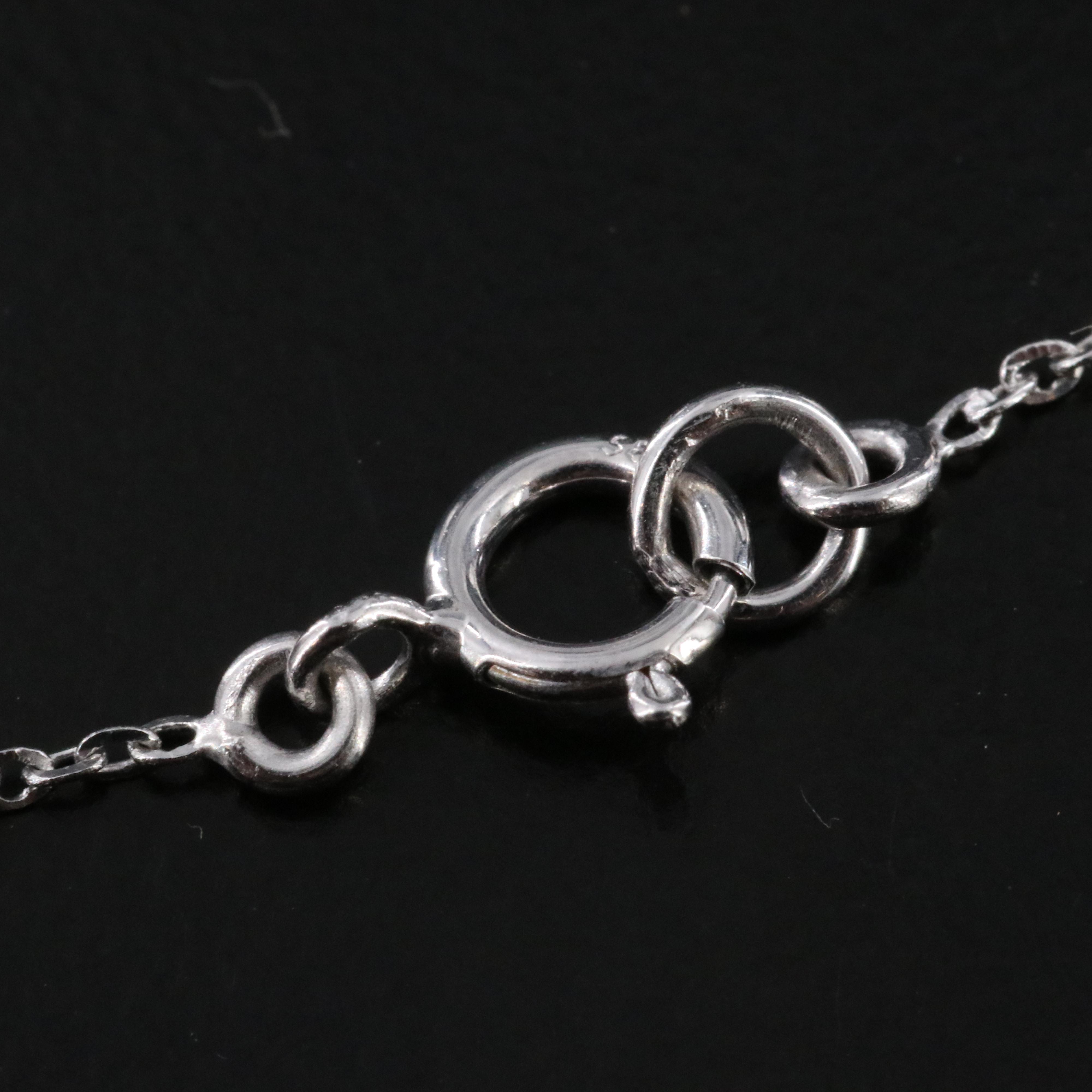 14K Ruby, White Sapphire and Diamond Pendant Necklace with IGI Report