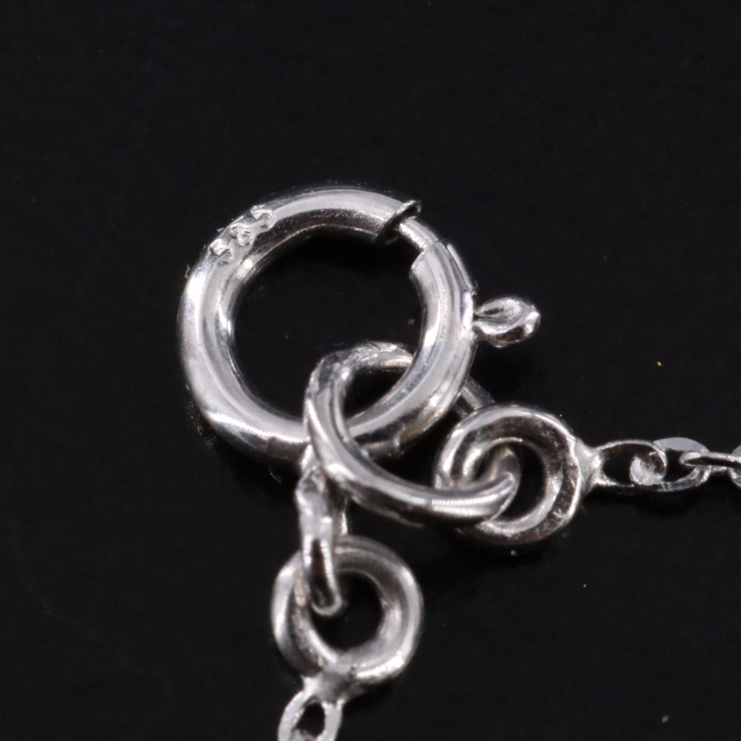 14K Ruby, White Sapphire and Diamond Pendant Necklace with IGI Report