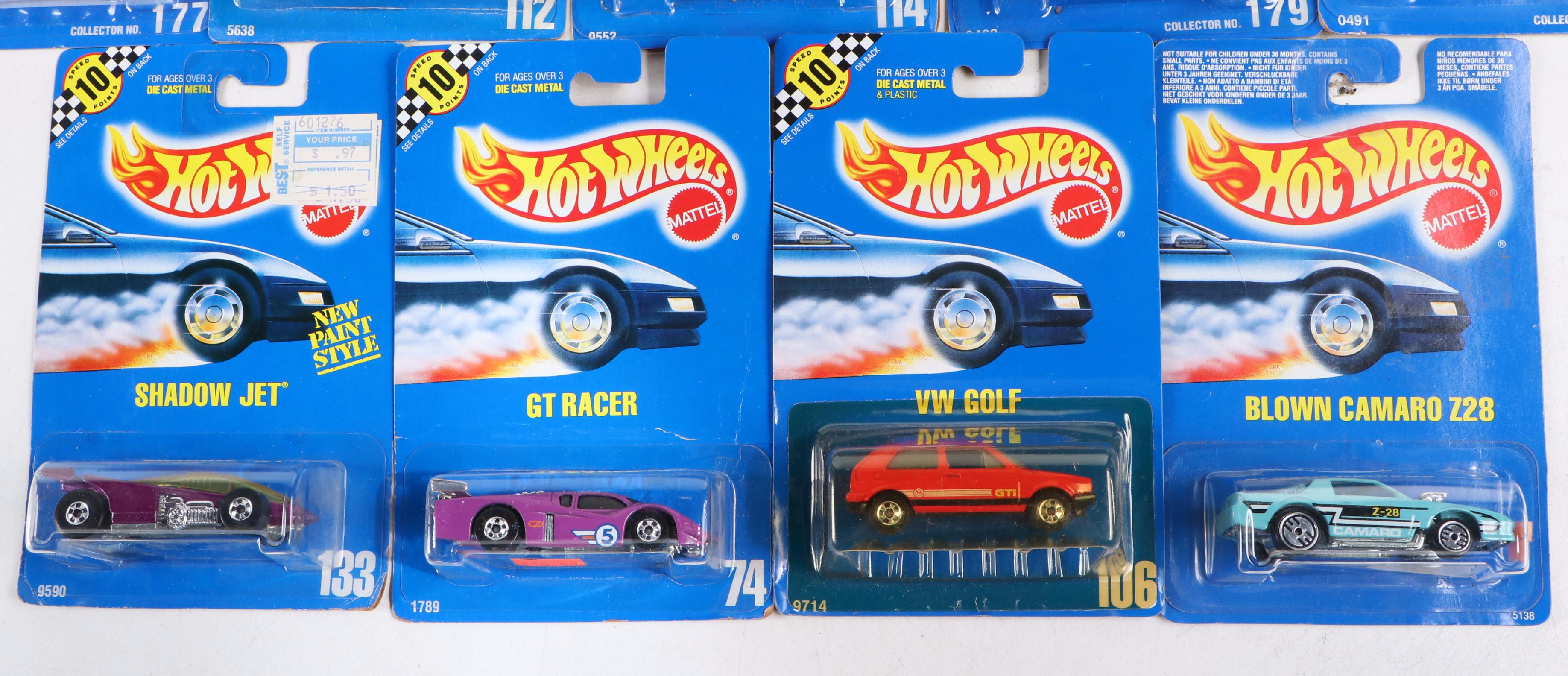 Hot Wheels "Pontiac Fiero 2M4," "Shadow Jet" and More Toy Cars, 1990