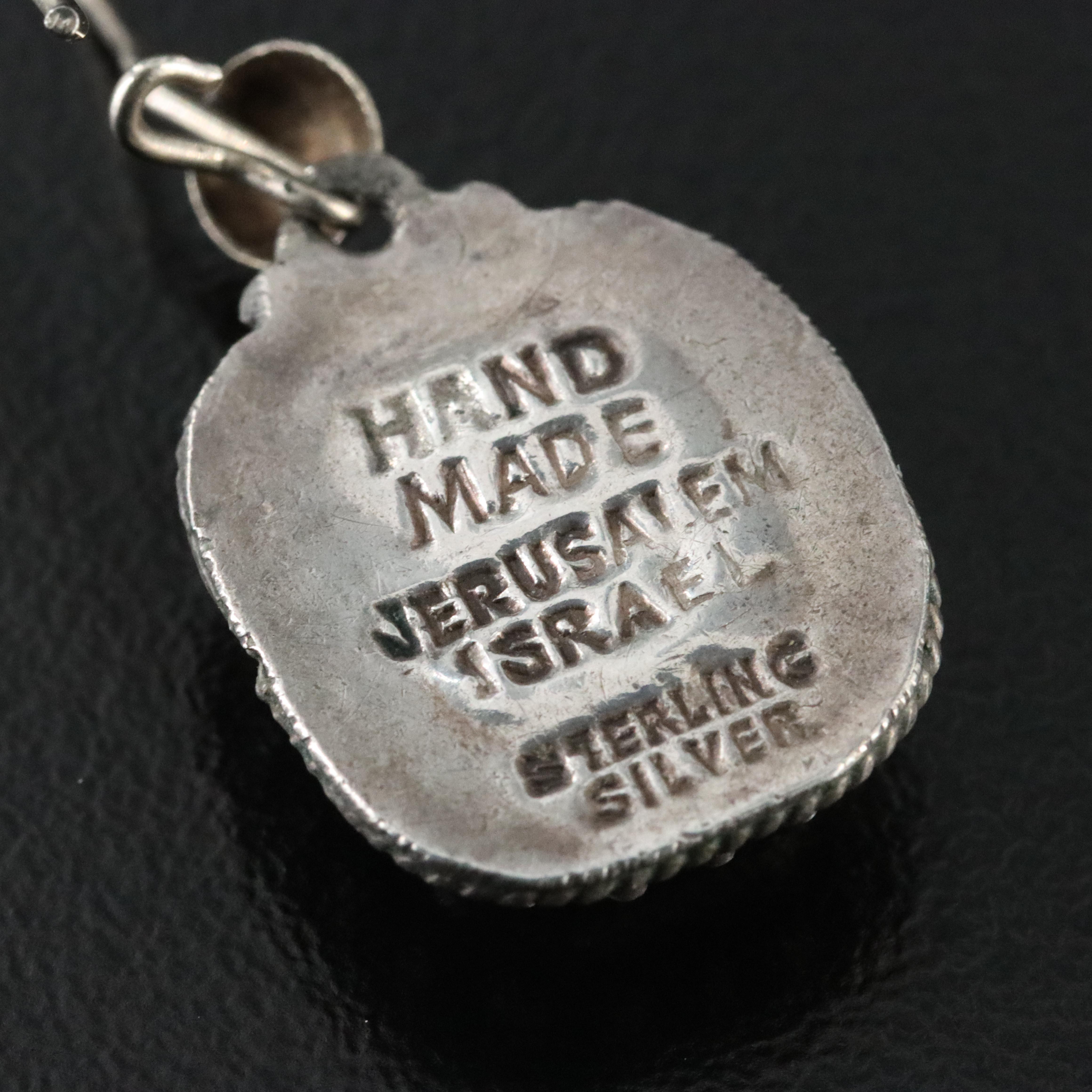 Sterling Blue Glass Earrings