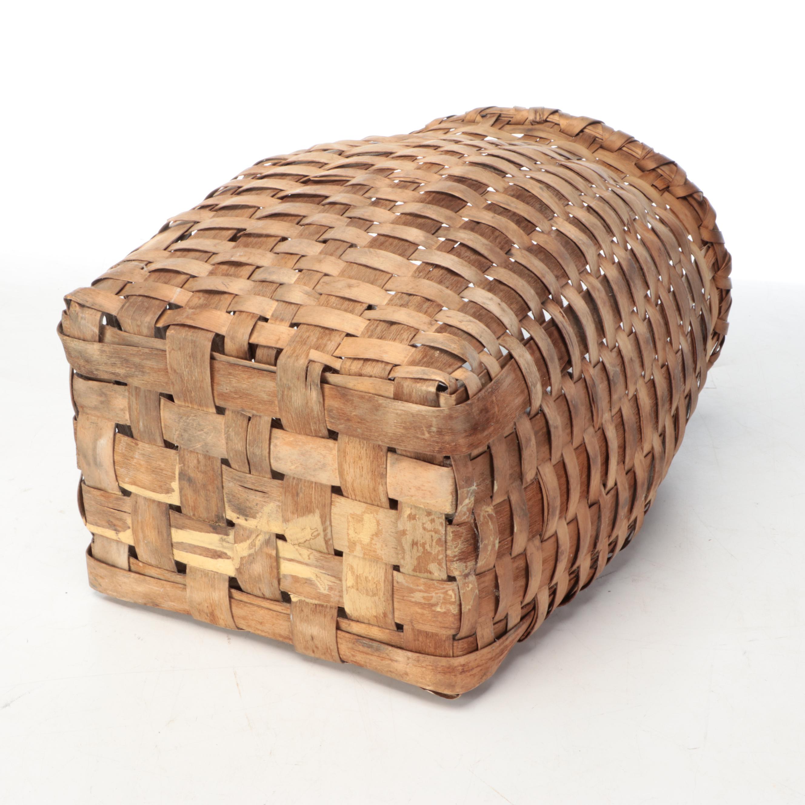 Handwoven Wooden Foraging and Other Baskets