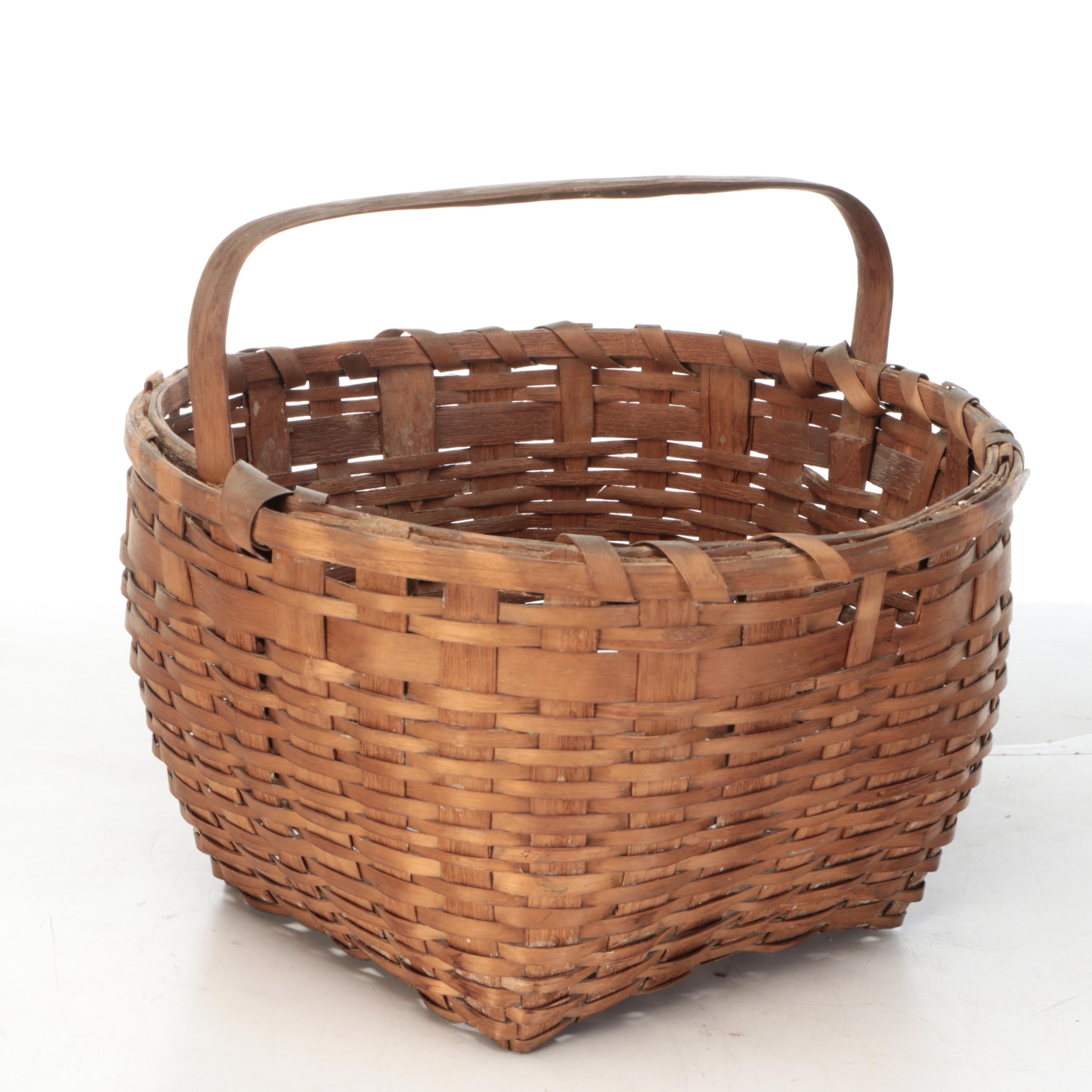 Handwoven Wooden Foraging and Other Baskets