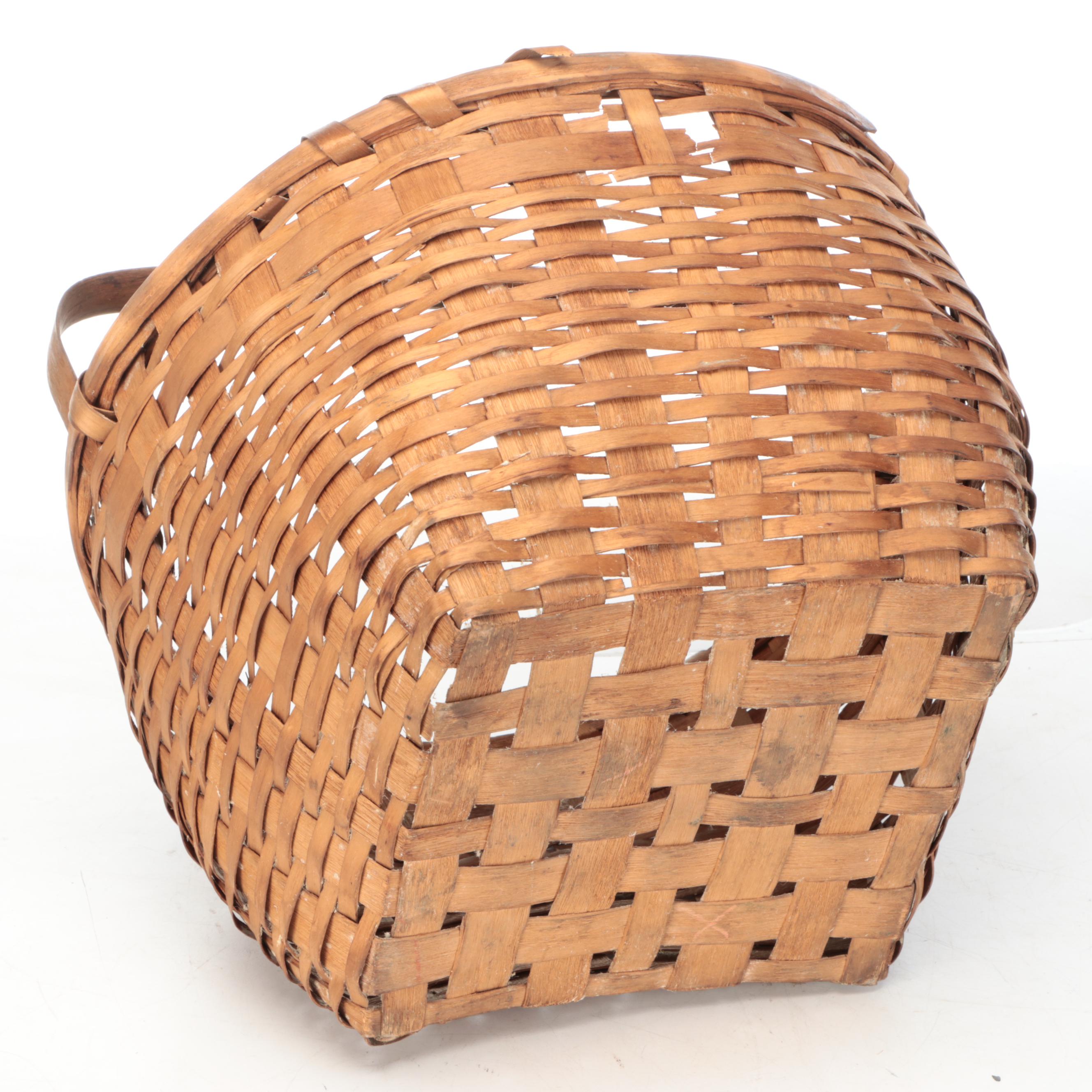 Handwoven Wooden Foraging and Other Baskets