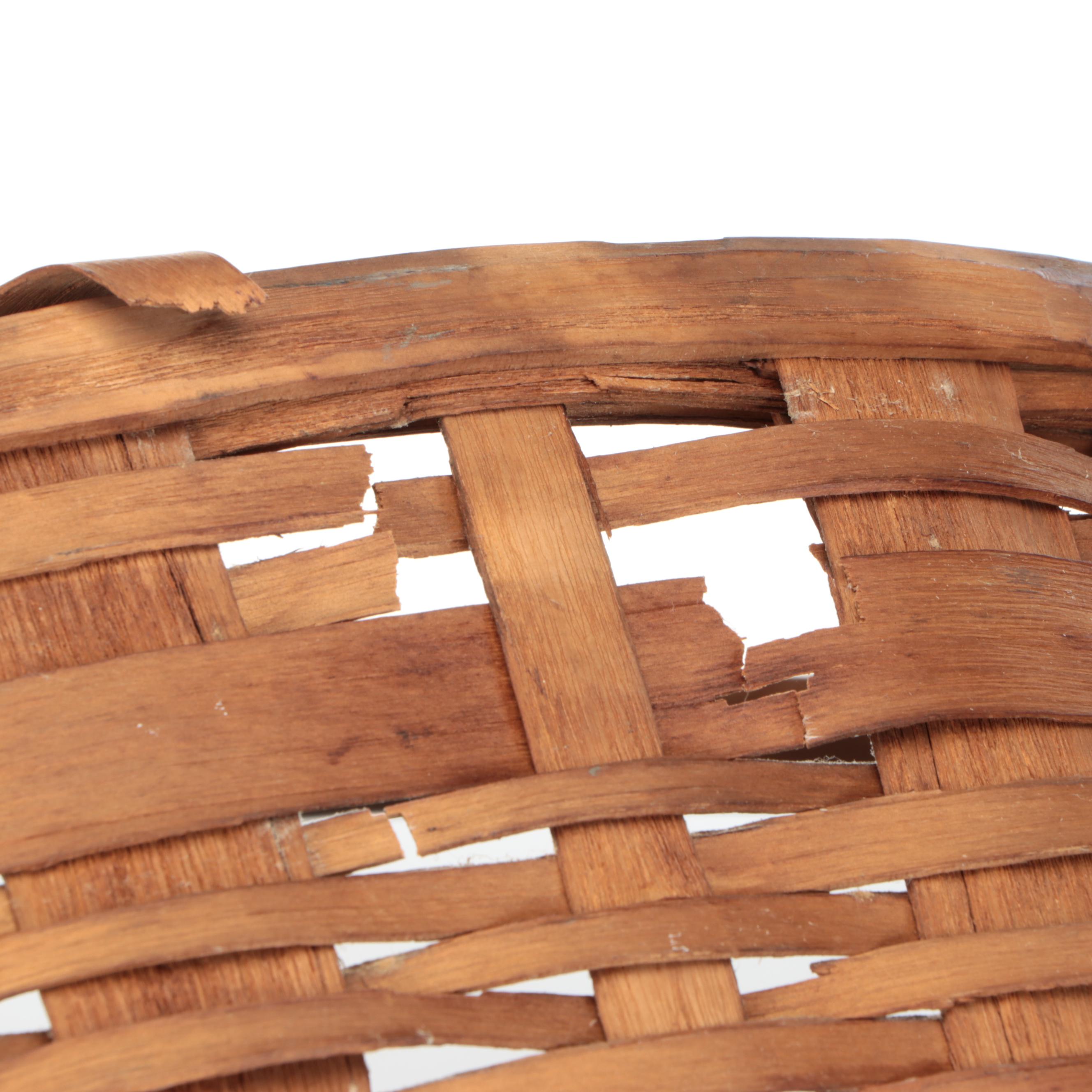 Handwoven Wooden Foraging and Other Baskets