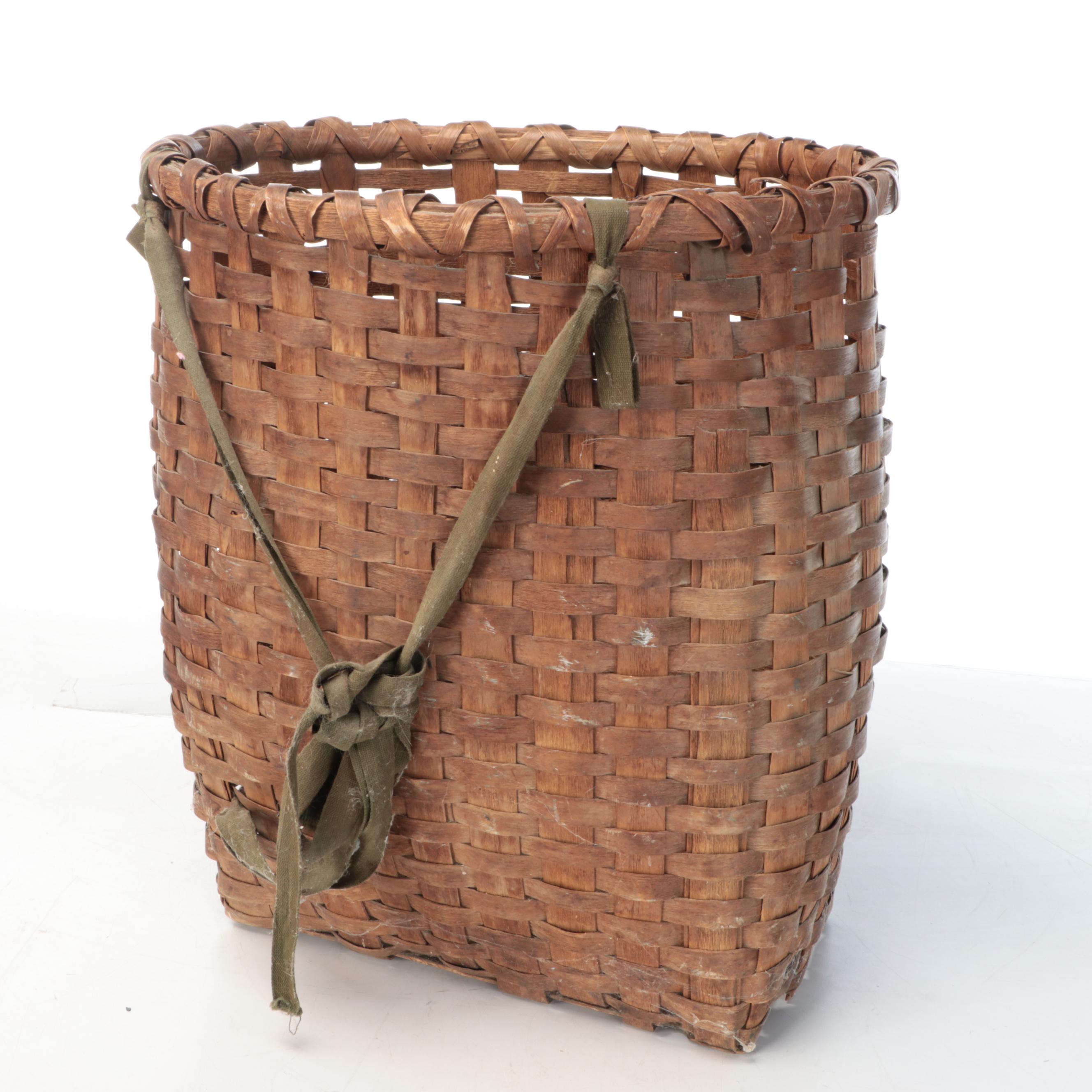 Handwoven Wooden Foraging and Other Baskets