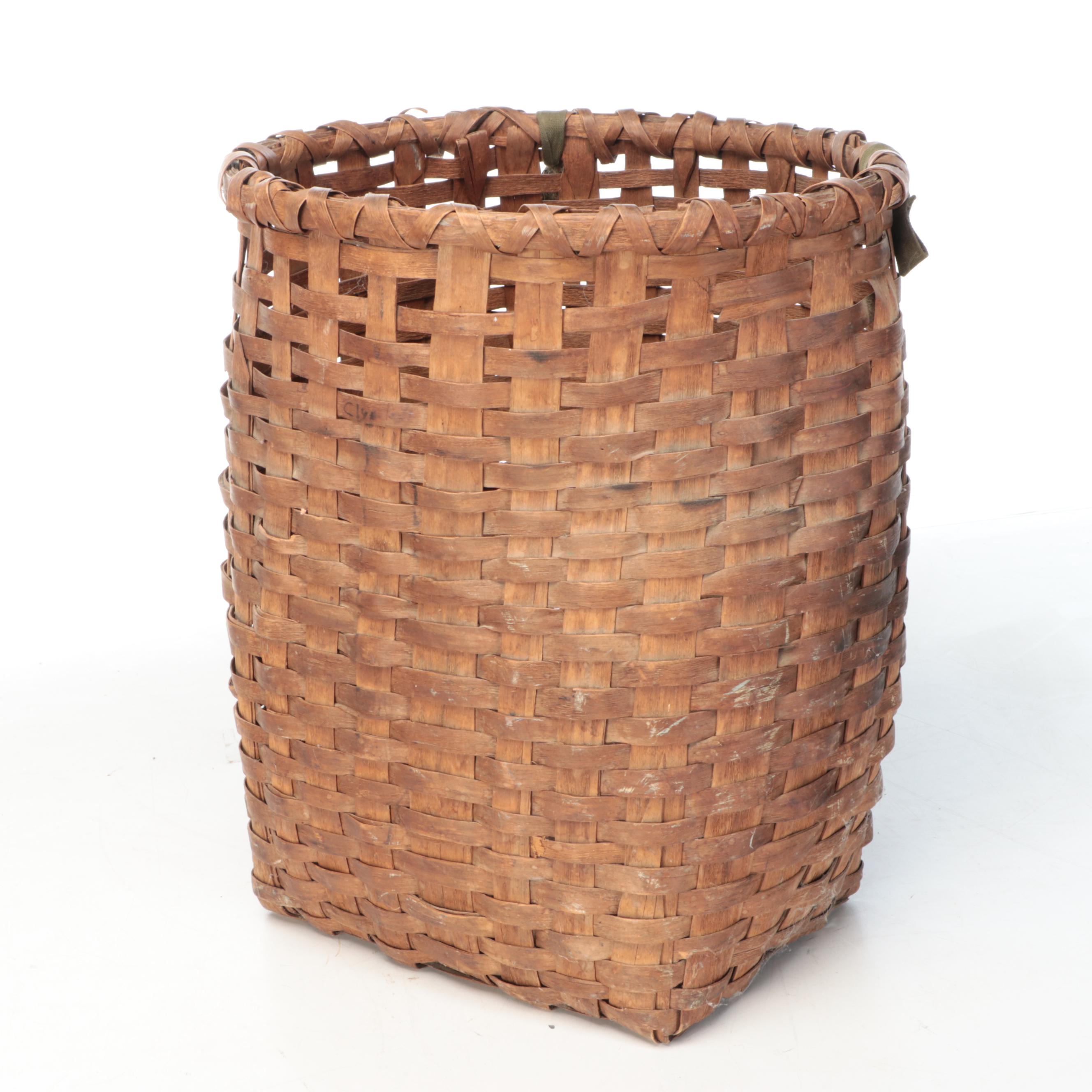 Handwoven Wooden Foraging and Other Baskets