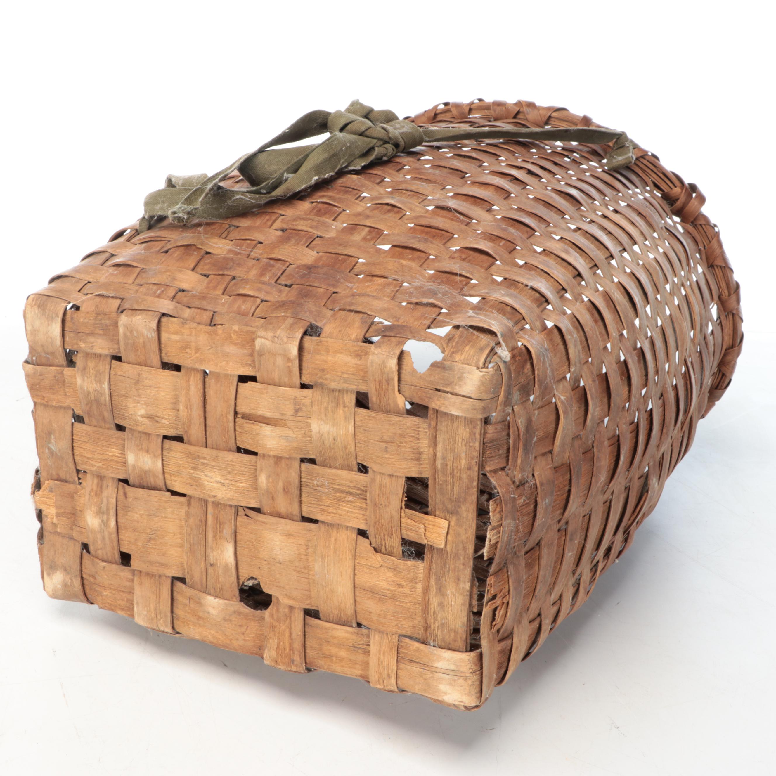 Handwoven Wooden Foraging and Other Baskets