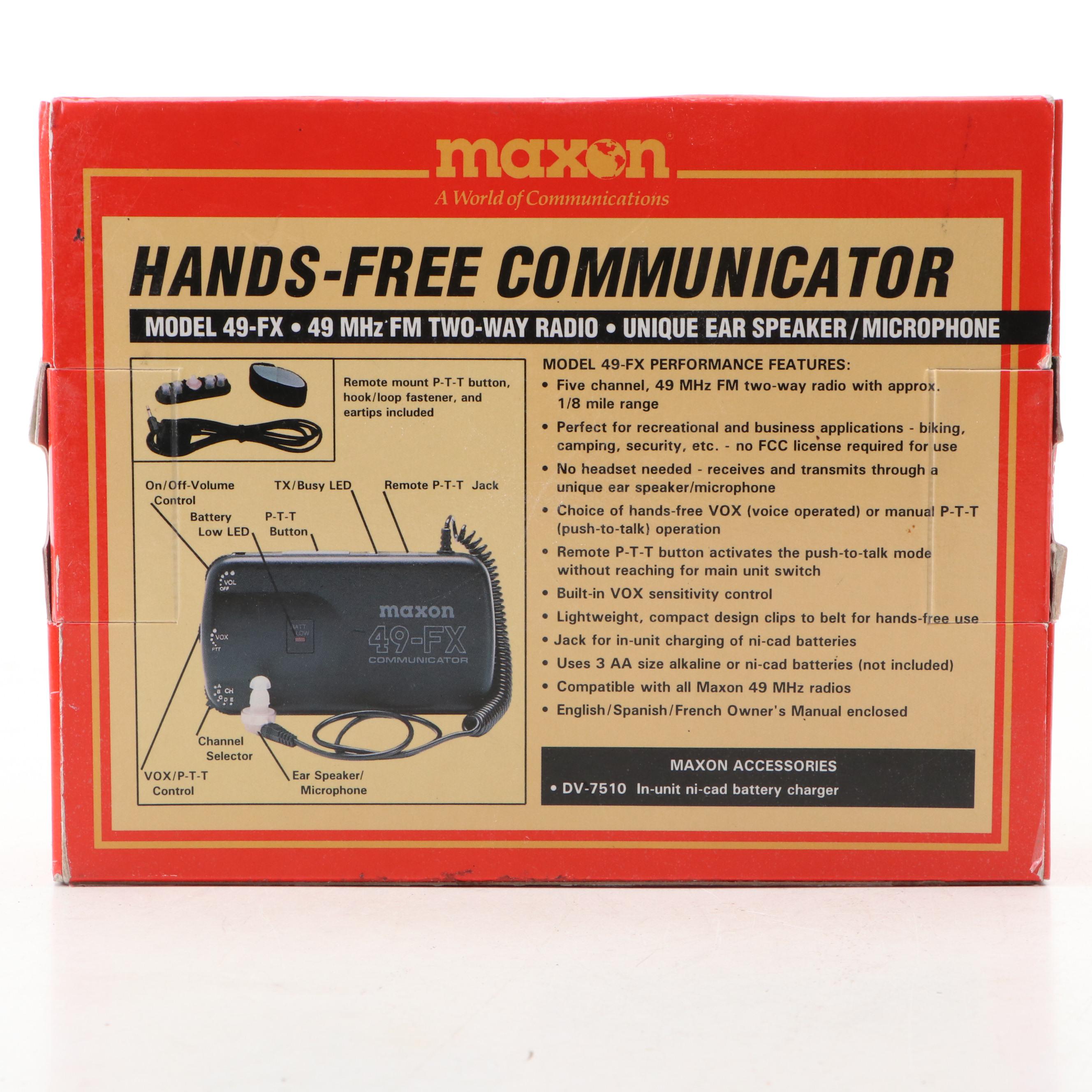 Maxon 49-FX Two-Way Radio with Meade Digital and More Binoculars