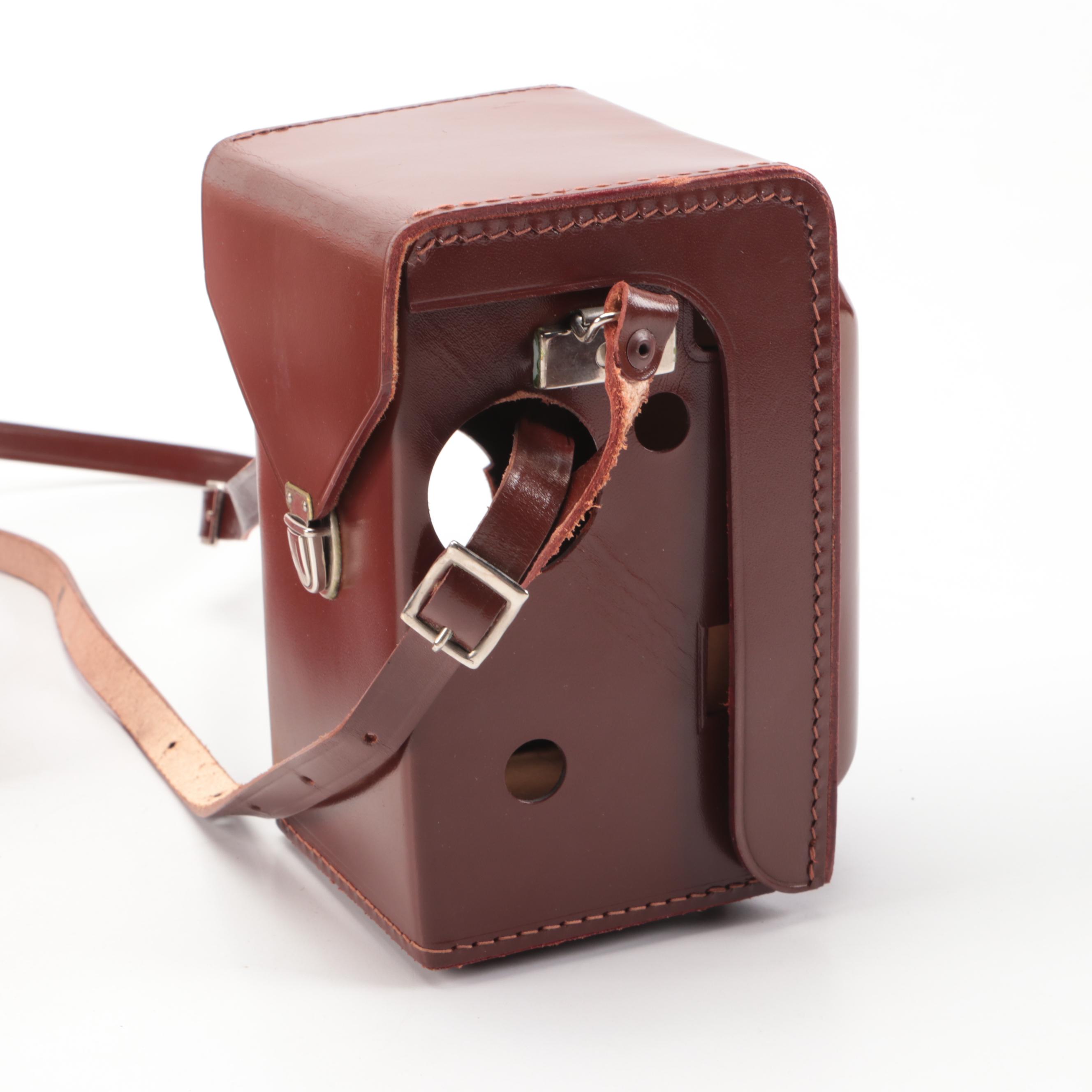 Zeiss Ikon Ikoflex Ic Camera with Leather Eveready Case, Box and Accessories