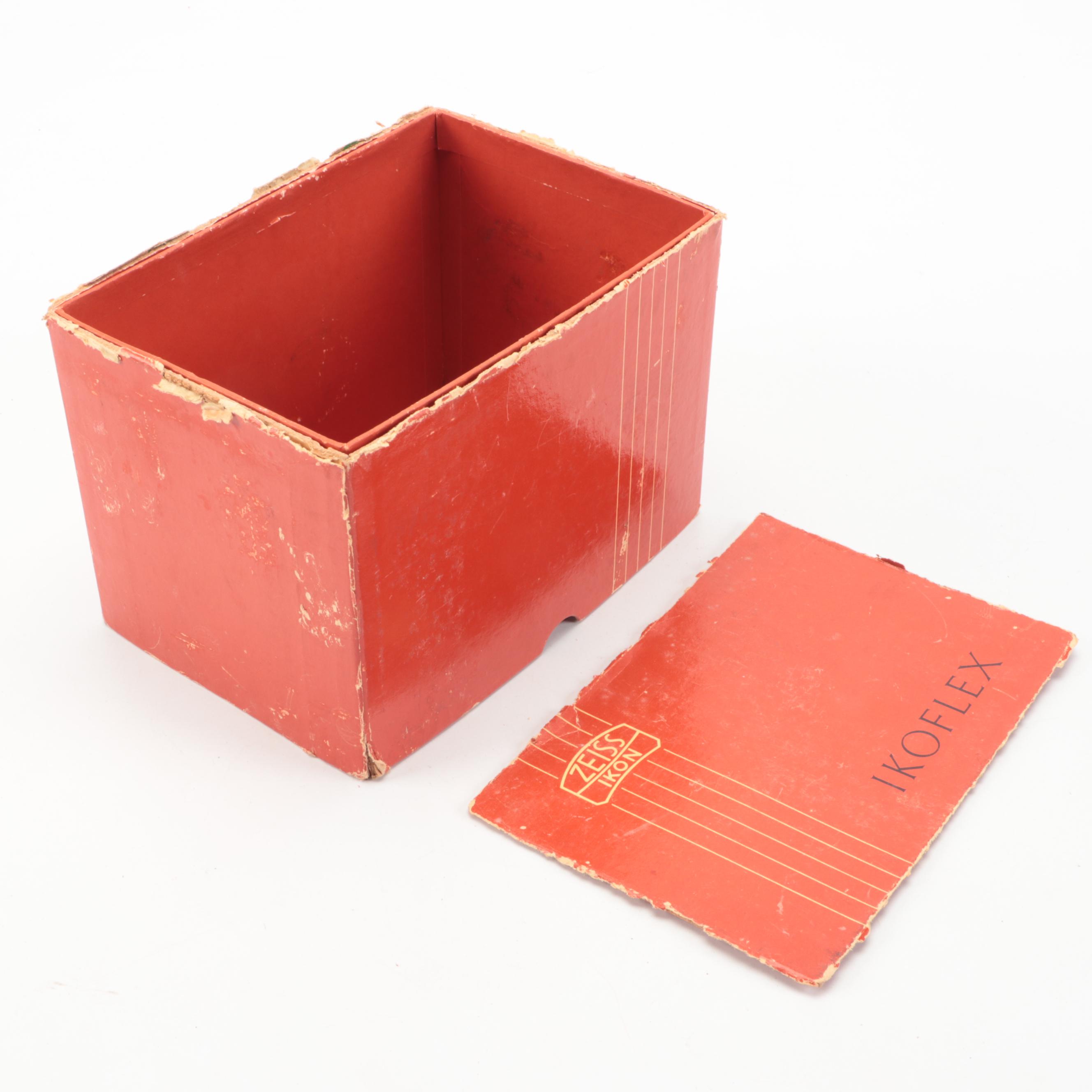 Zeiss Ikon Ikoflex Ic Camera with Leather Eveready Case, Box and Accessories